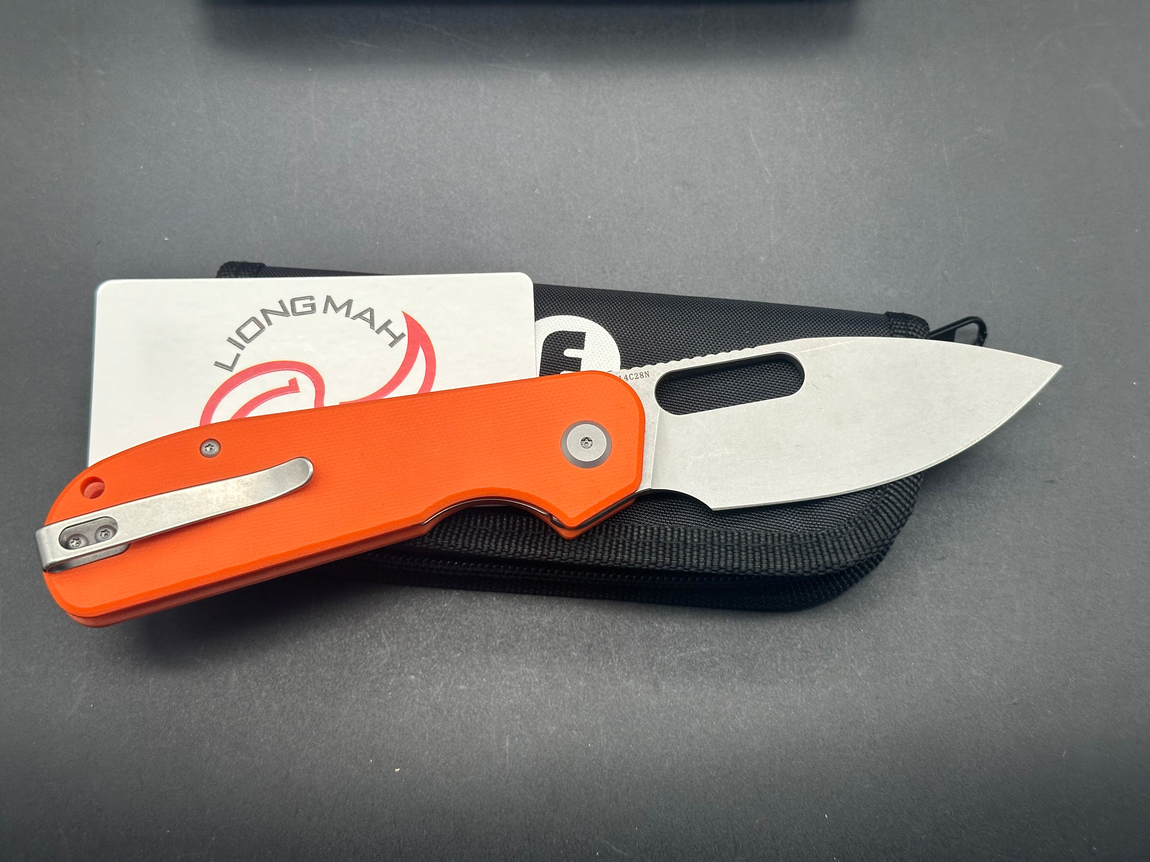Eutektik EFD Orange Stonewashed plus LTK Koozie/Patch & Sticker w/each knife