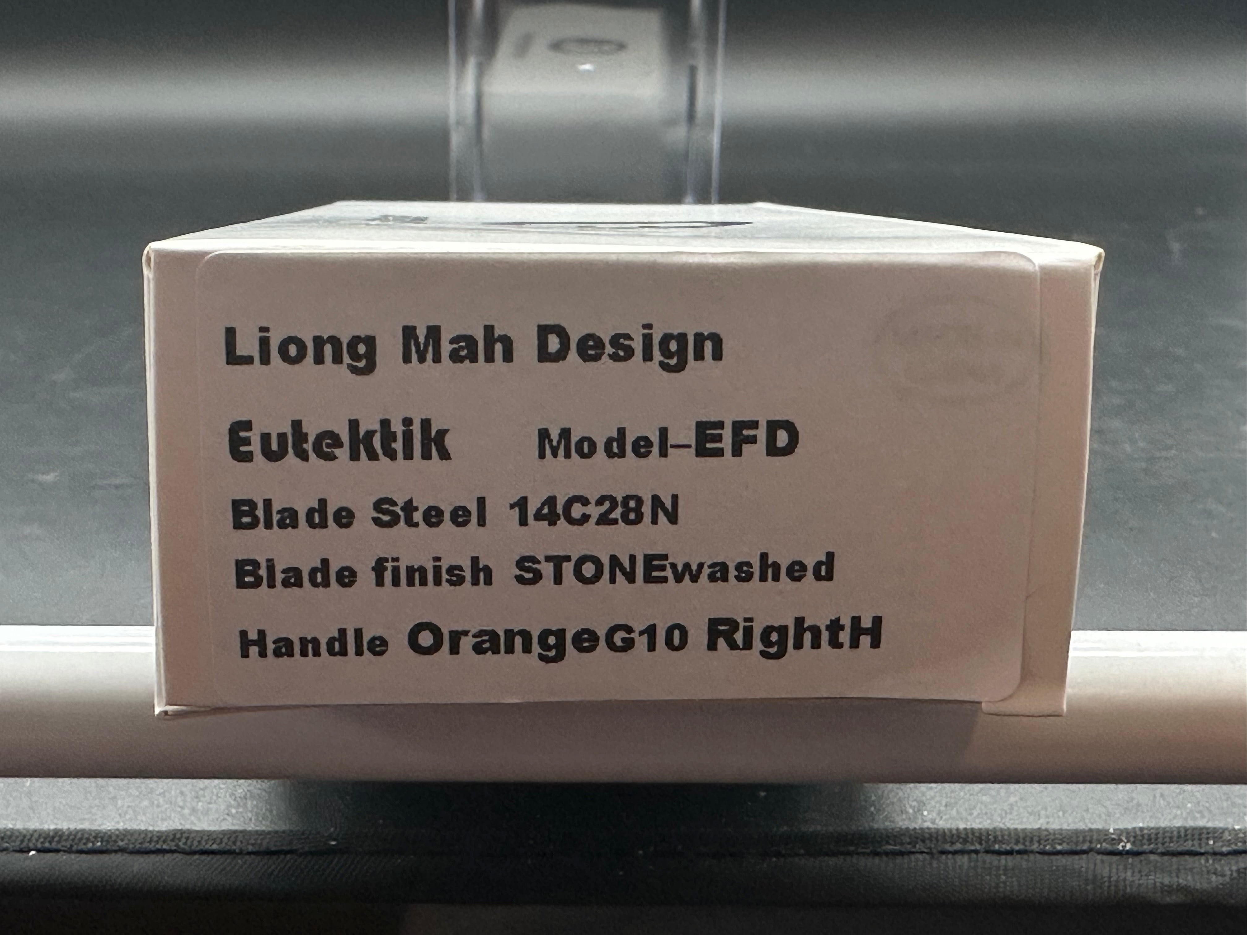 Eutektik EFD Orange Stonewashed plus LTK Koozie/Patch & Sticker w/each knife