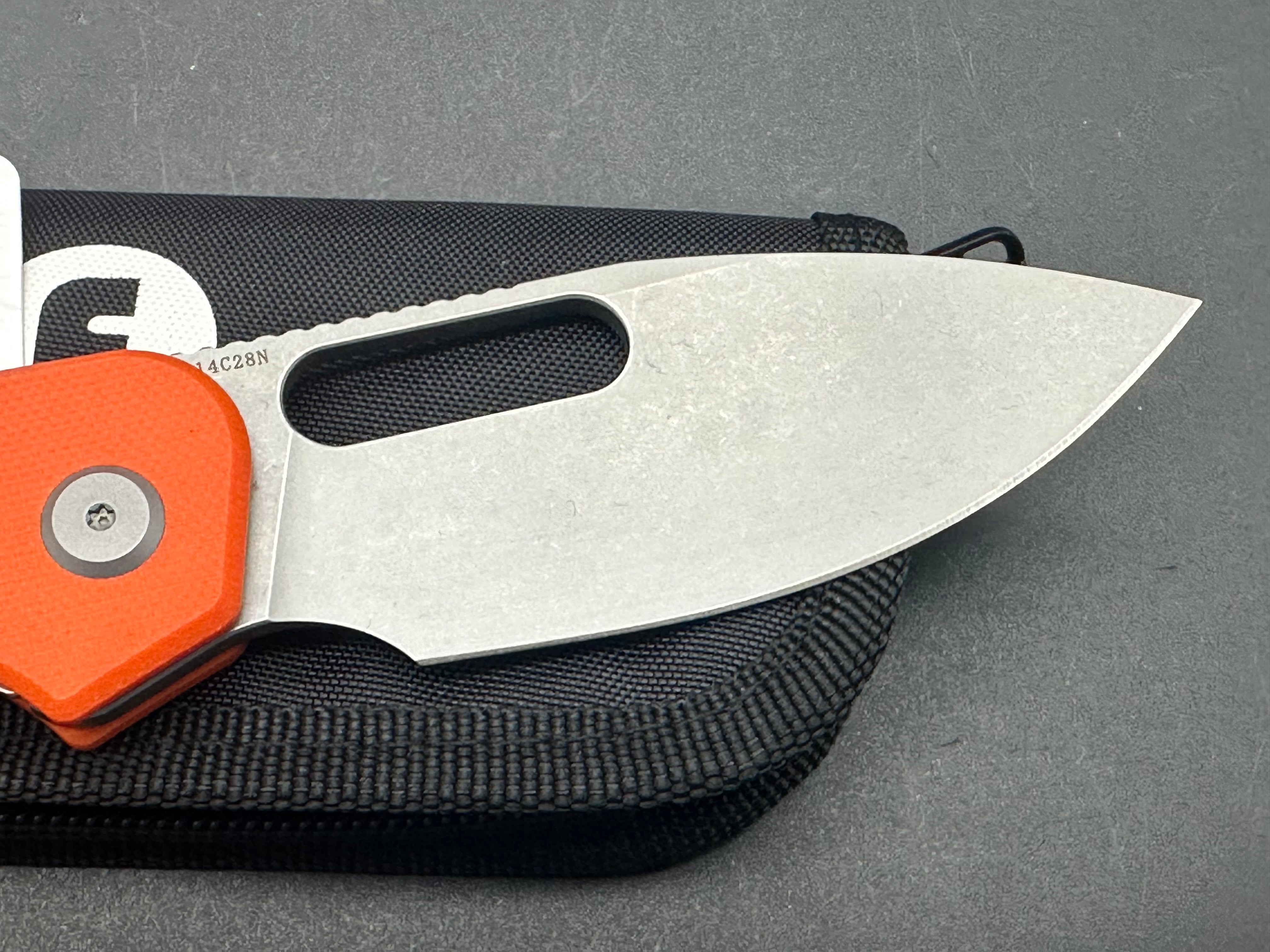 Eutektik EFD Orange Stonewashed plus LTK Koozie/Patch & Sticker w/each knife