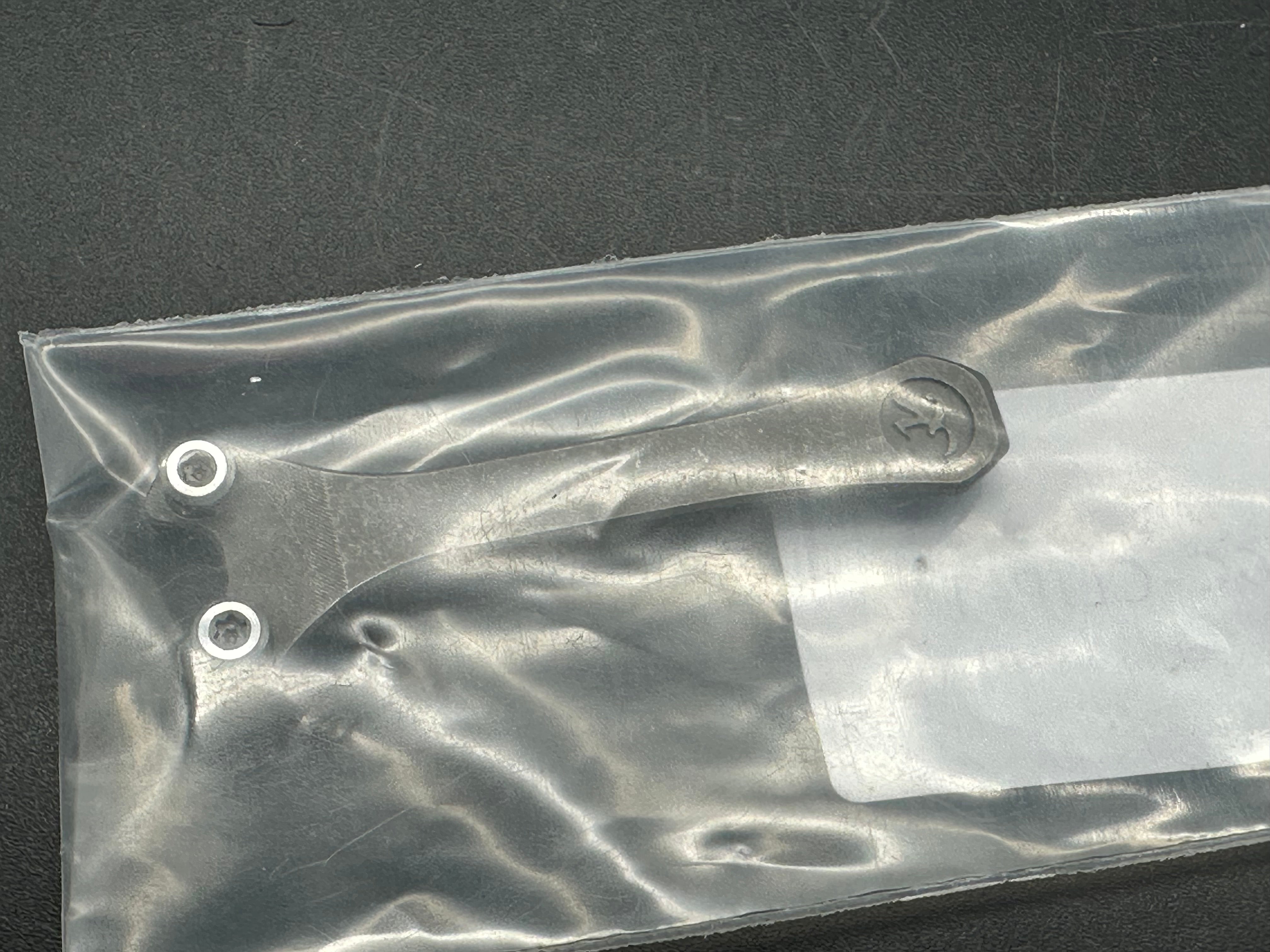Kunwu Compadre, 2.95" Vanax SuperClean Blade with Stonewash Titanium plus Timascus Back Spacer and Timascus Pocket Clip