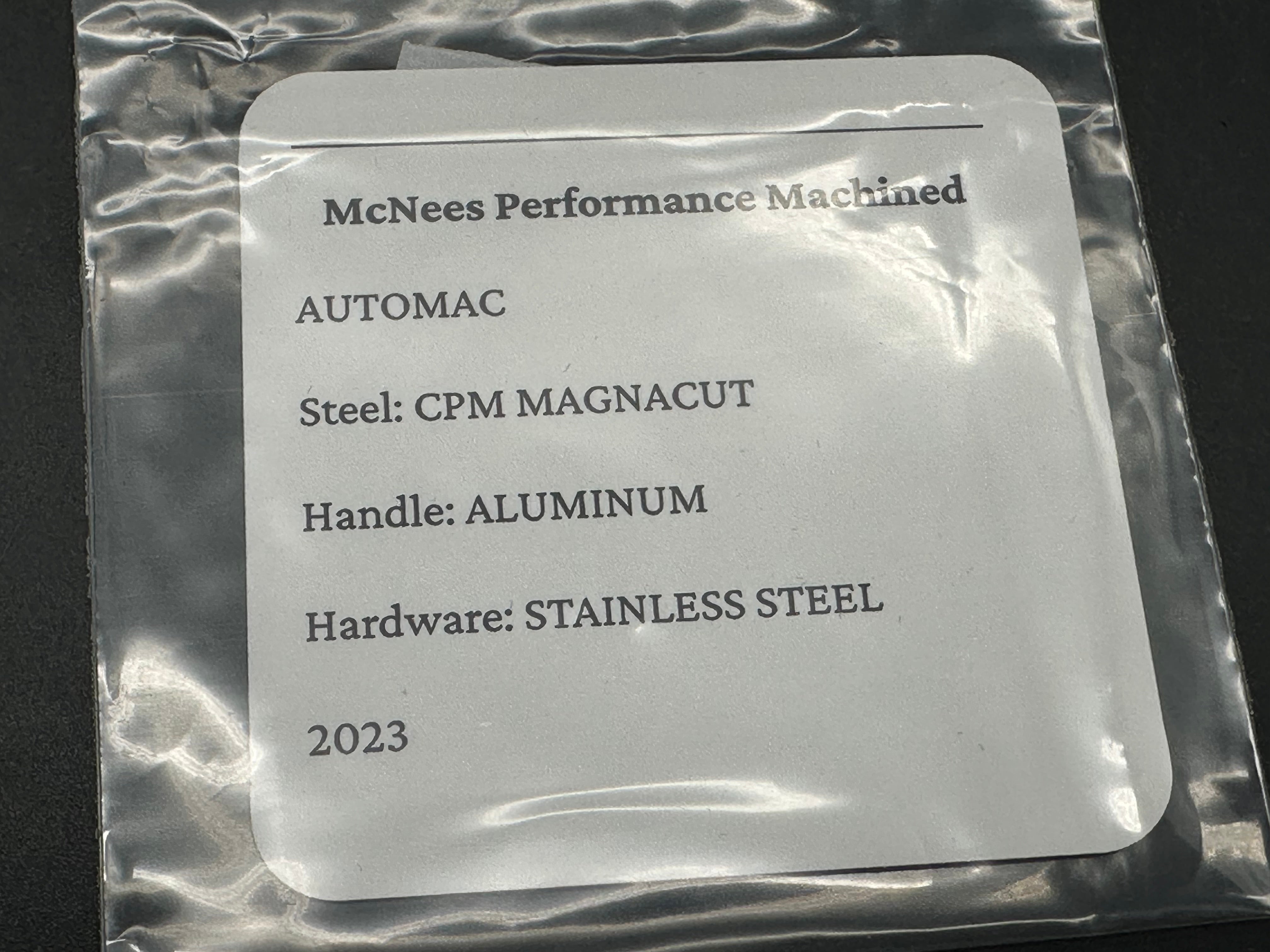 McNees PM AutoMac Atomic Tanto, Atomic Stonewashed Magnacut Tanto Blade