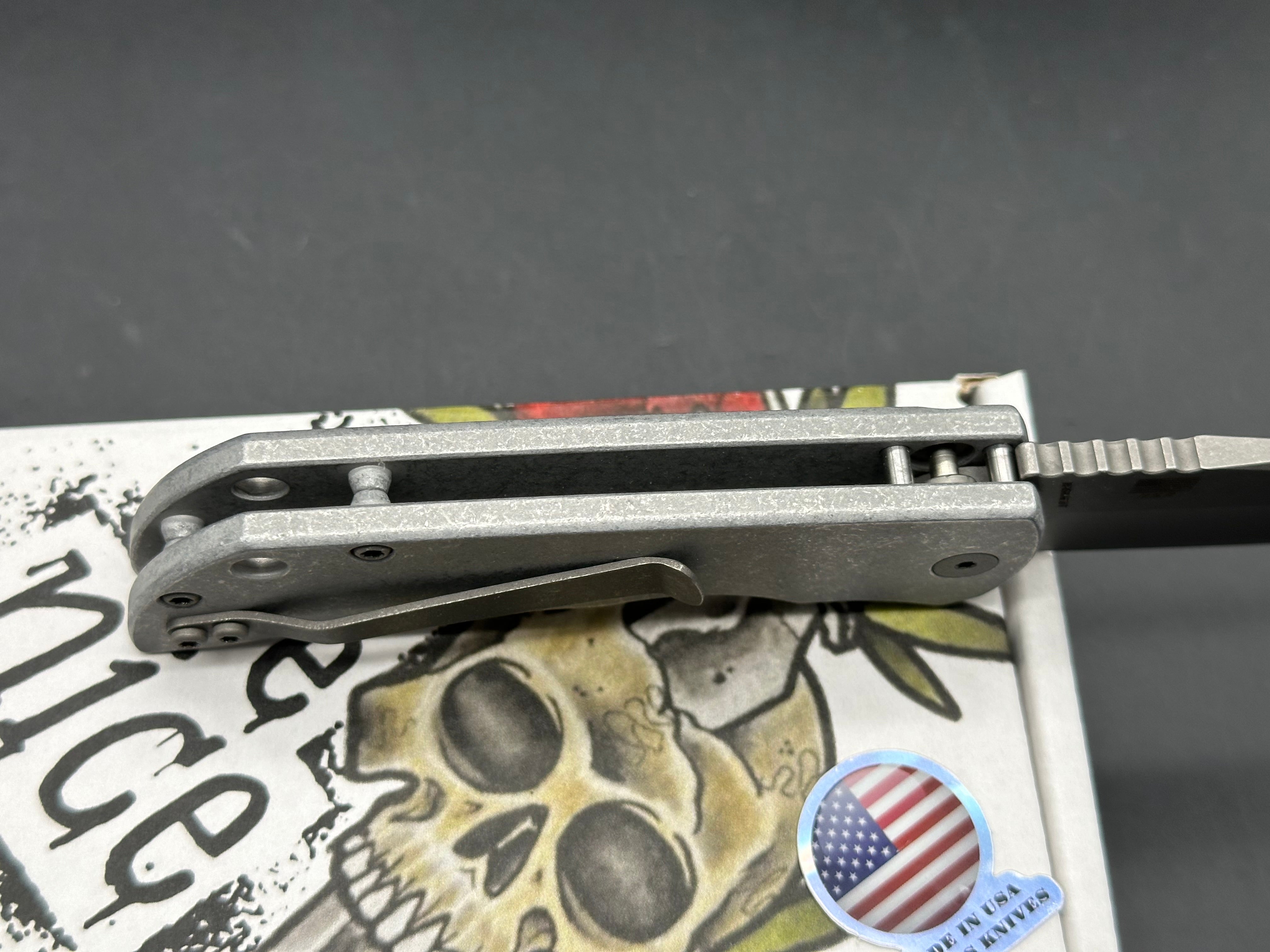 McNees PM AutoMac Atomic Tanto, Atomic Stonewashed Magnacut Tanto Blade