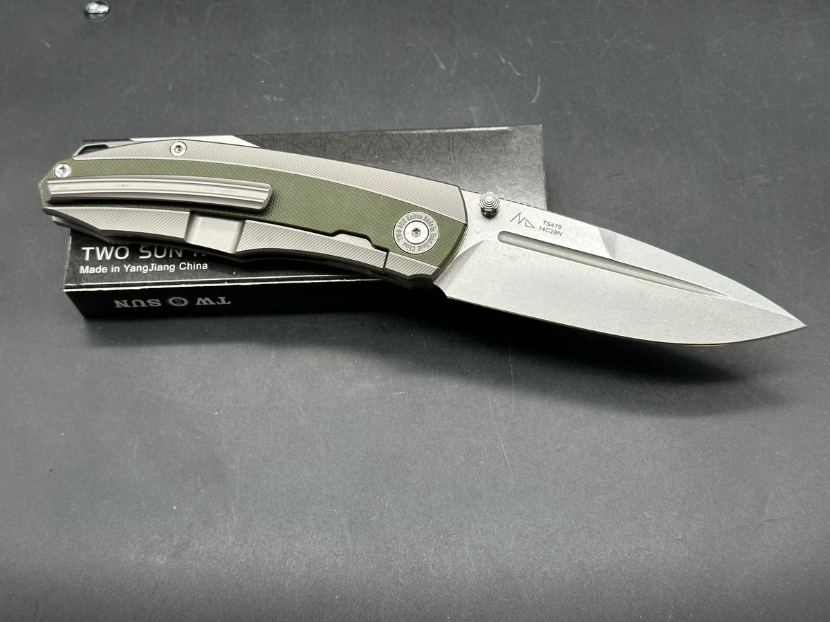 Twosun TS 479 gray titanium handle 8.7' overall length