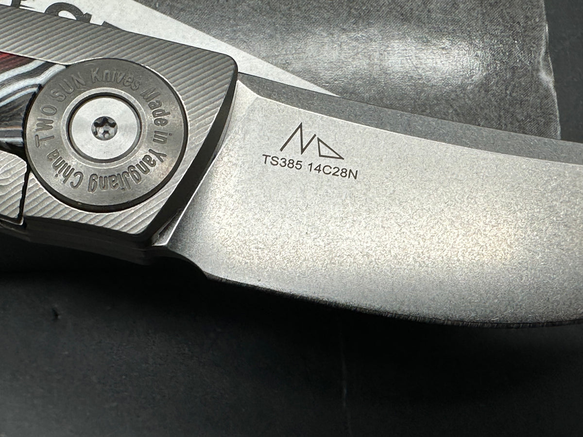 Twosun TS385 Gray titanium handle 6.18' overall length