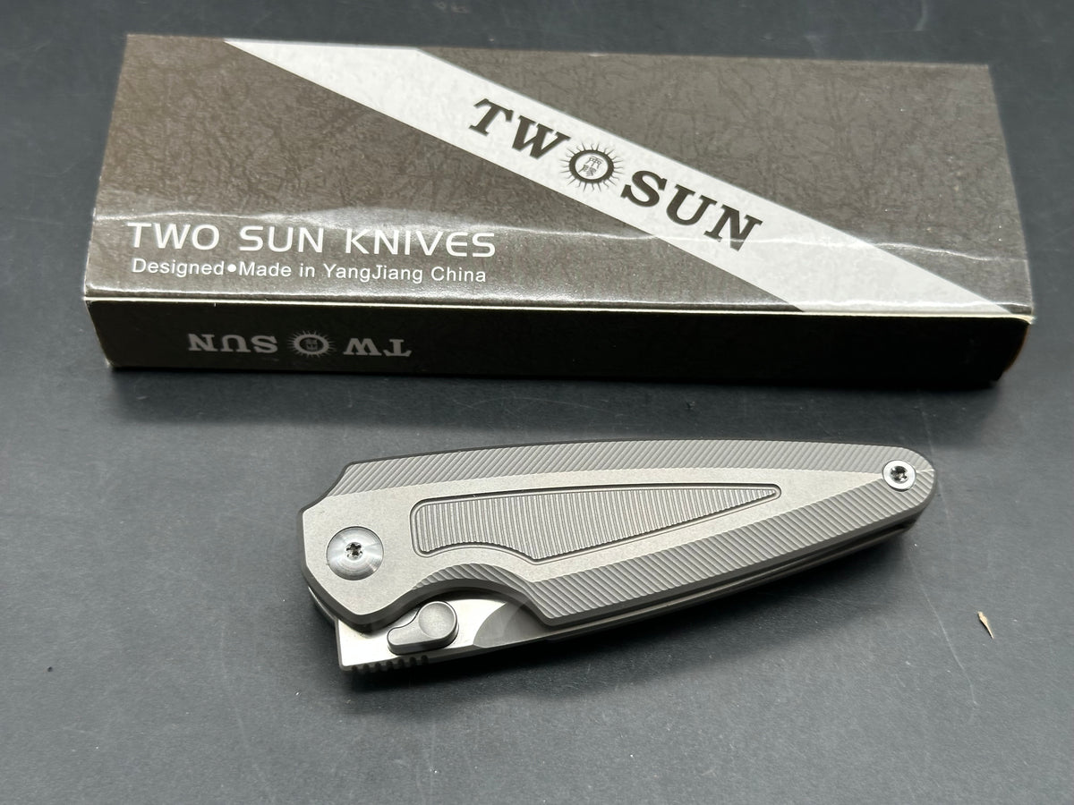 Twosun TS 439 Gray titanium handle 6.3' overall length