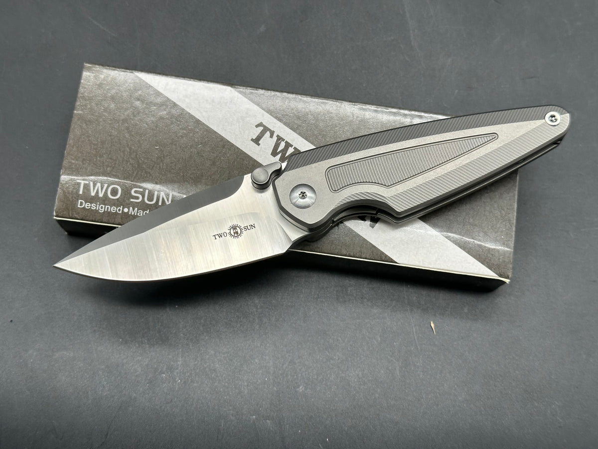 Twosun TS 439 Gray titanium handle 6.3' overall length