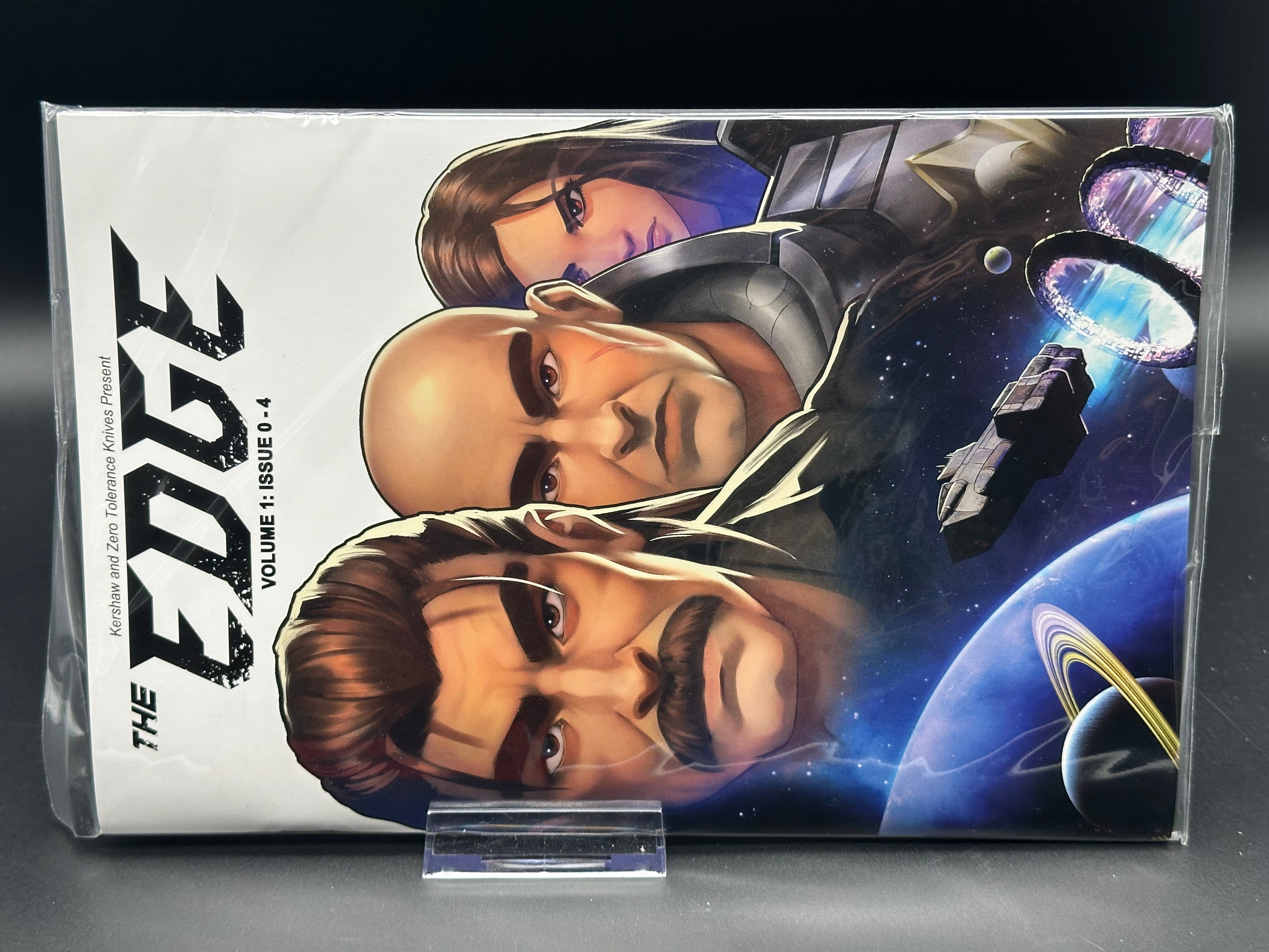 Kershaw Leak (Magnacut) The Edge Comic Book Series with First Edition Comic Book (Included)