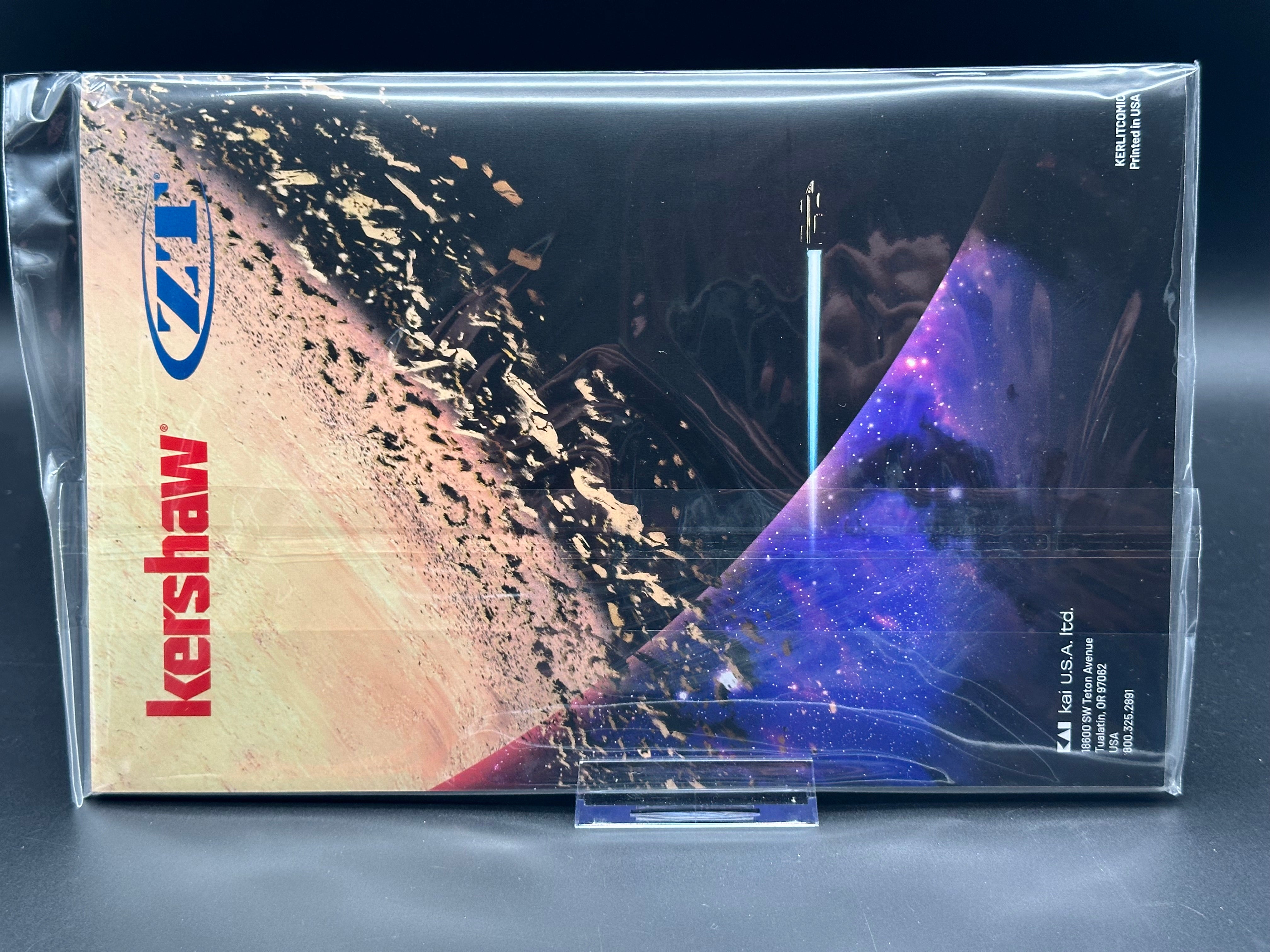 Kershaw Leak (Magnacut) The Edge Comic Book Series with First Edition Comic Book (Included)