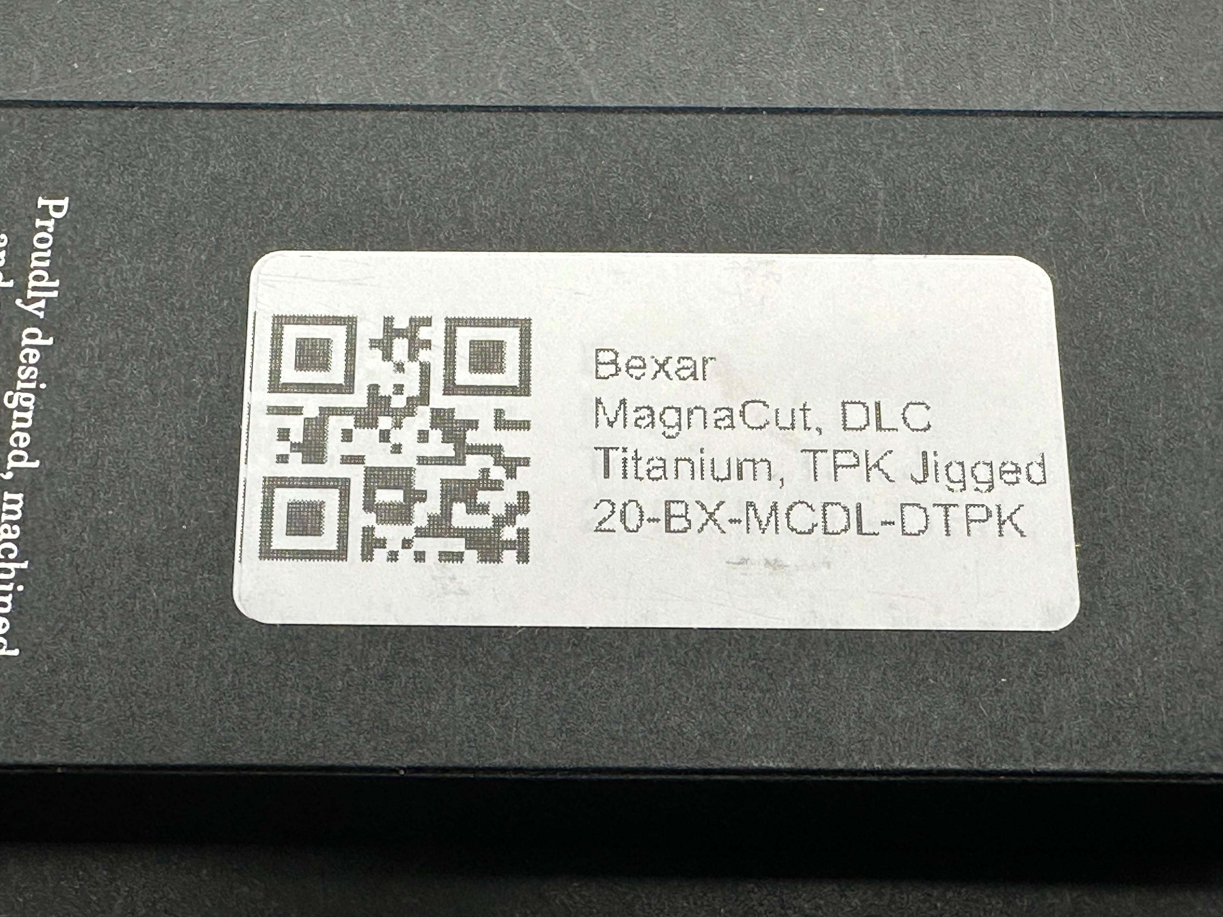 TACTILE BEXAR DARK FINISH TITANIUM