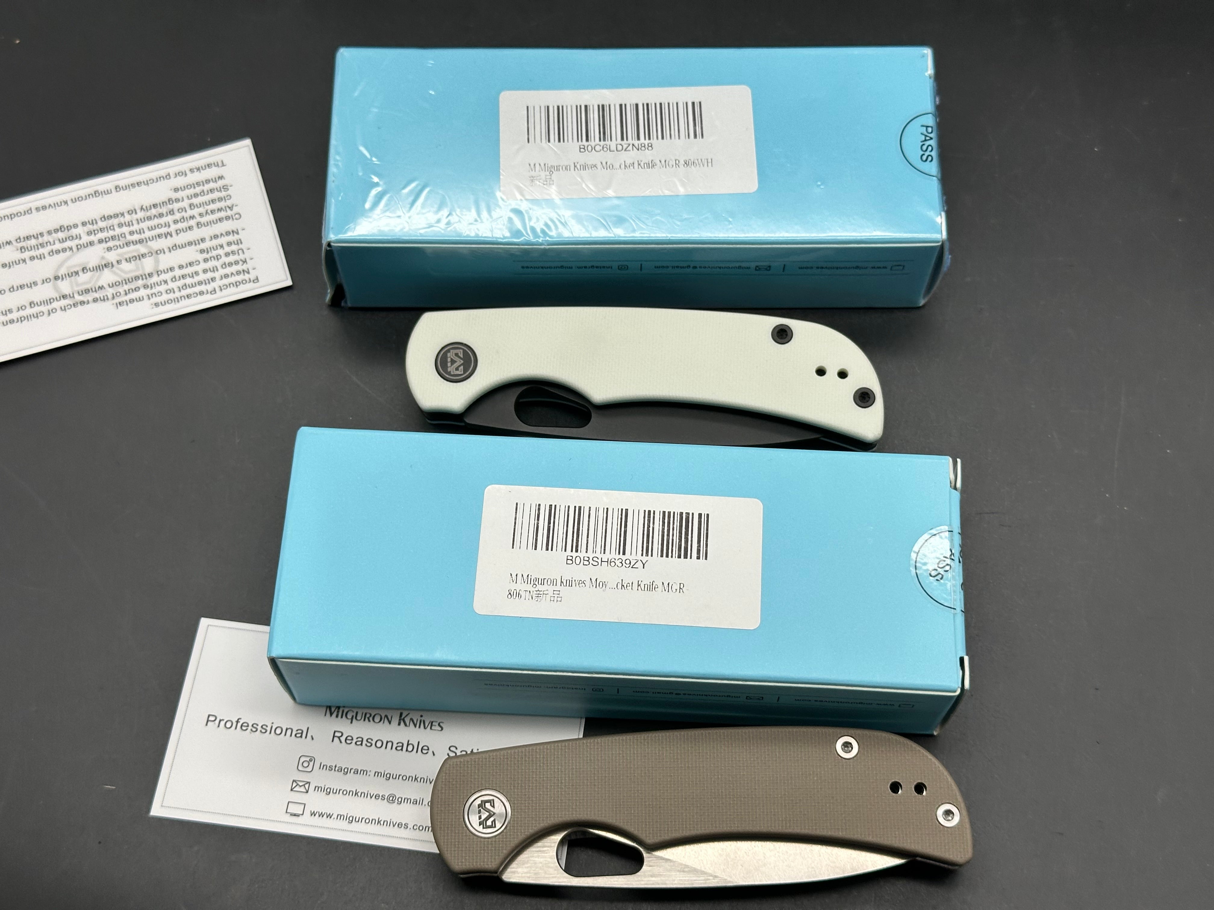 2 Knife Combo (2 Miguron Moyarl Liner Locks)
