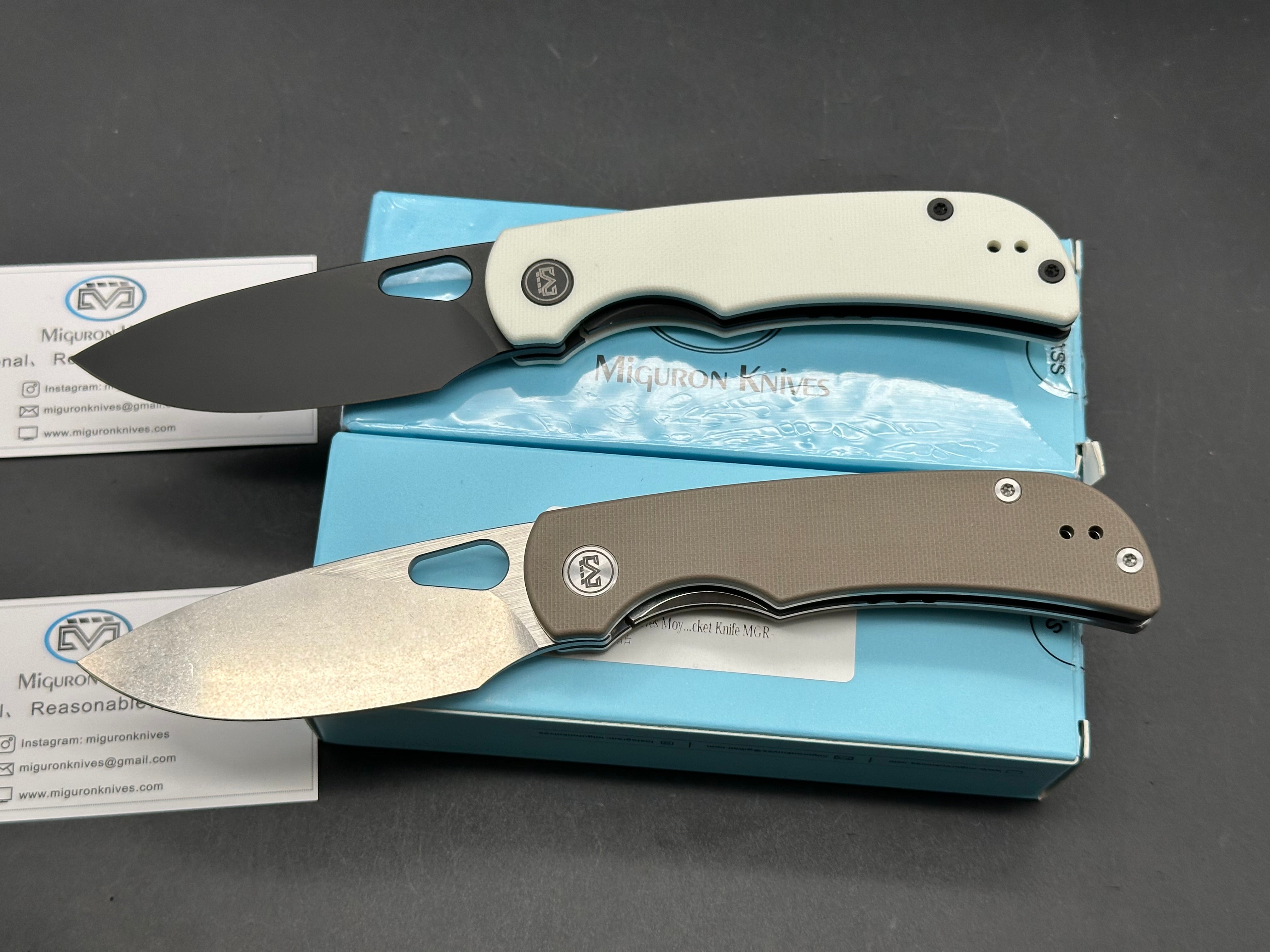 2 Knife Combo (2 Miguron Moyarl Liner Locks)