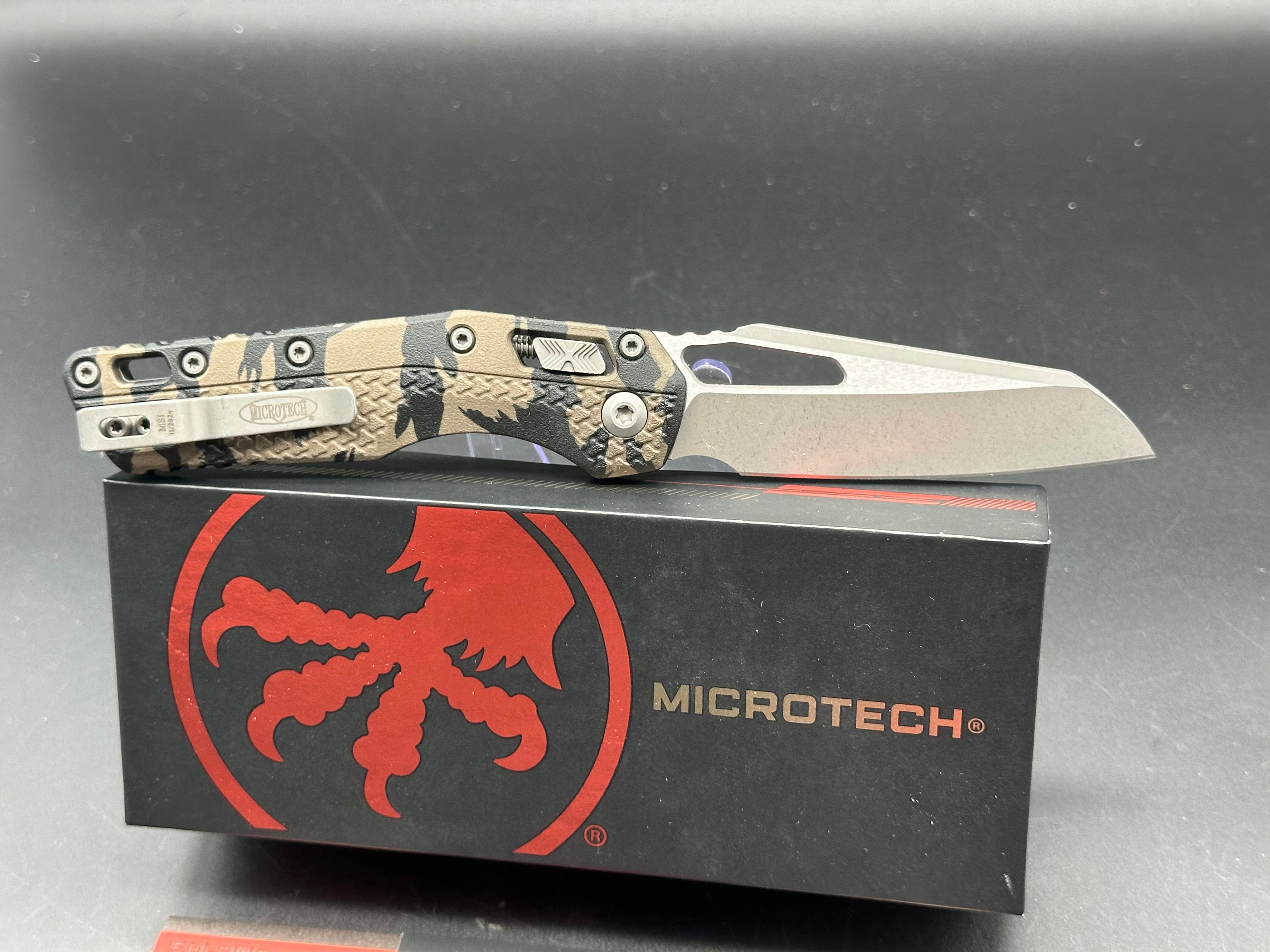 Microtech MSI RAM-LOK Folding Knife Apocalyptic/Tiger Camo