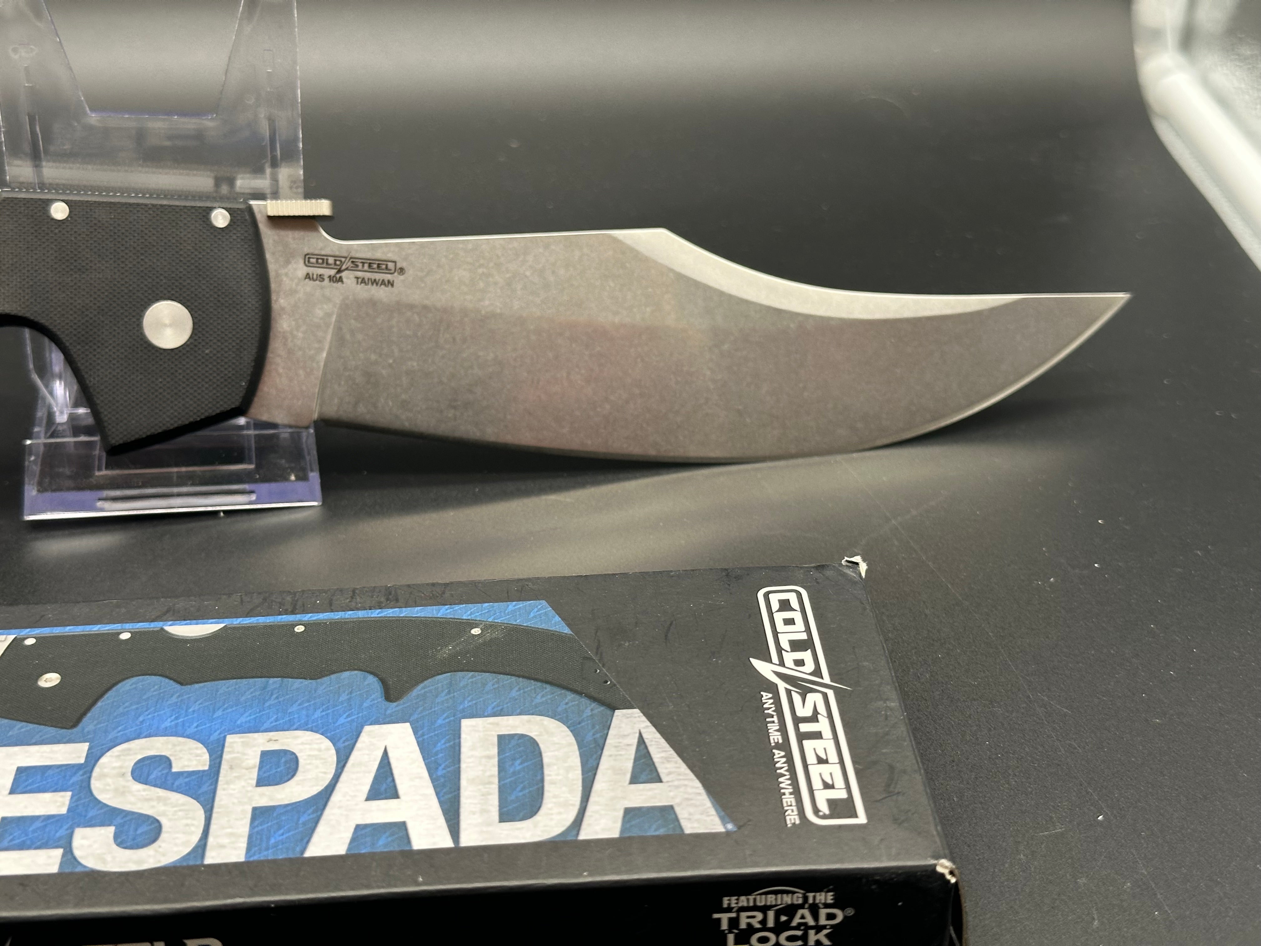 Cold Steel Espada Extra Large Lockback Knife G-10 (7.5" Stonewash)