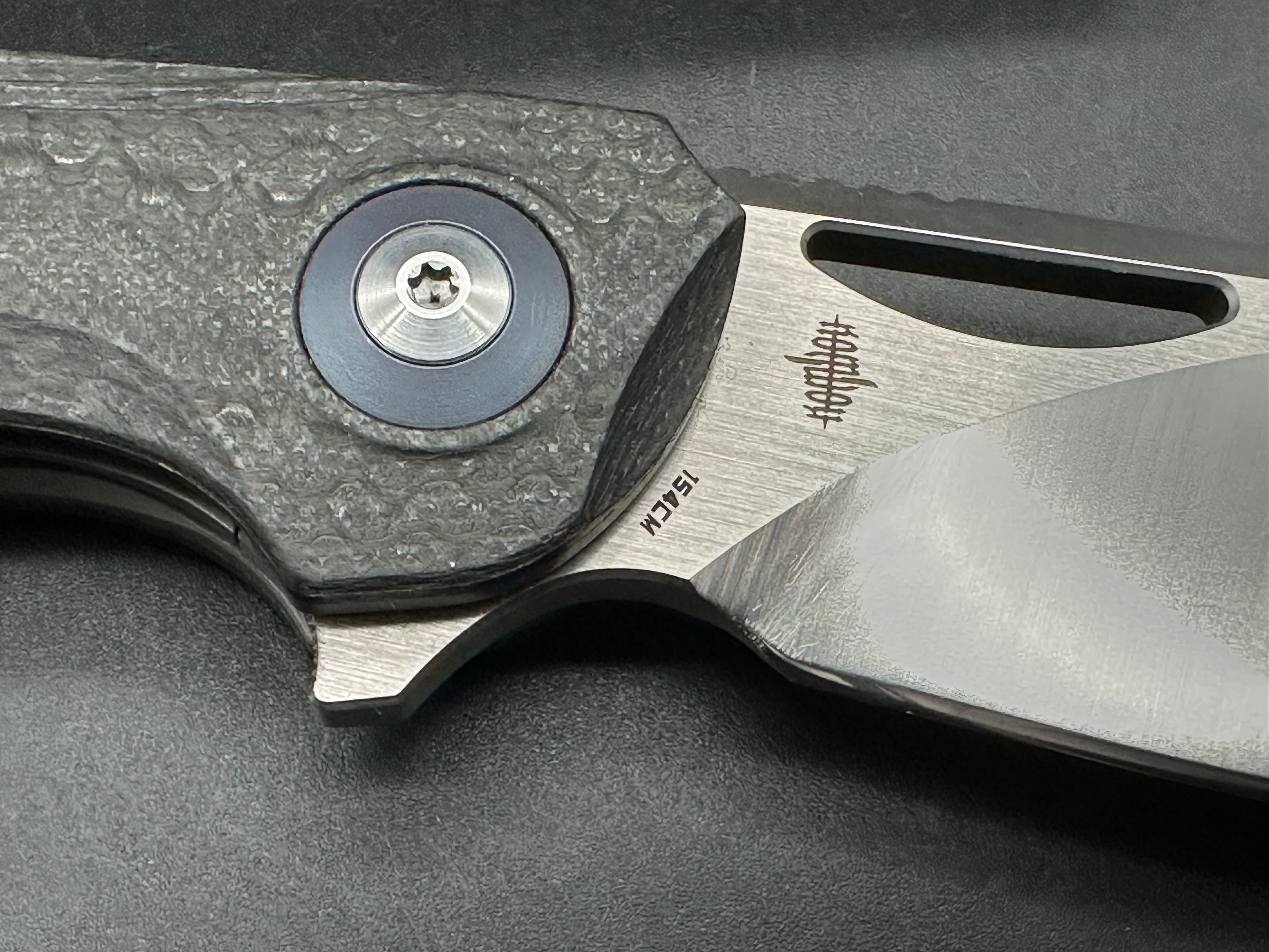 Bestech Knives Falko Liner Lock Knife Black G-10/CF (3.8" Satin 154CM)