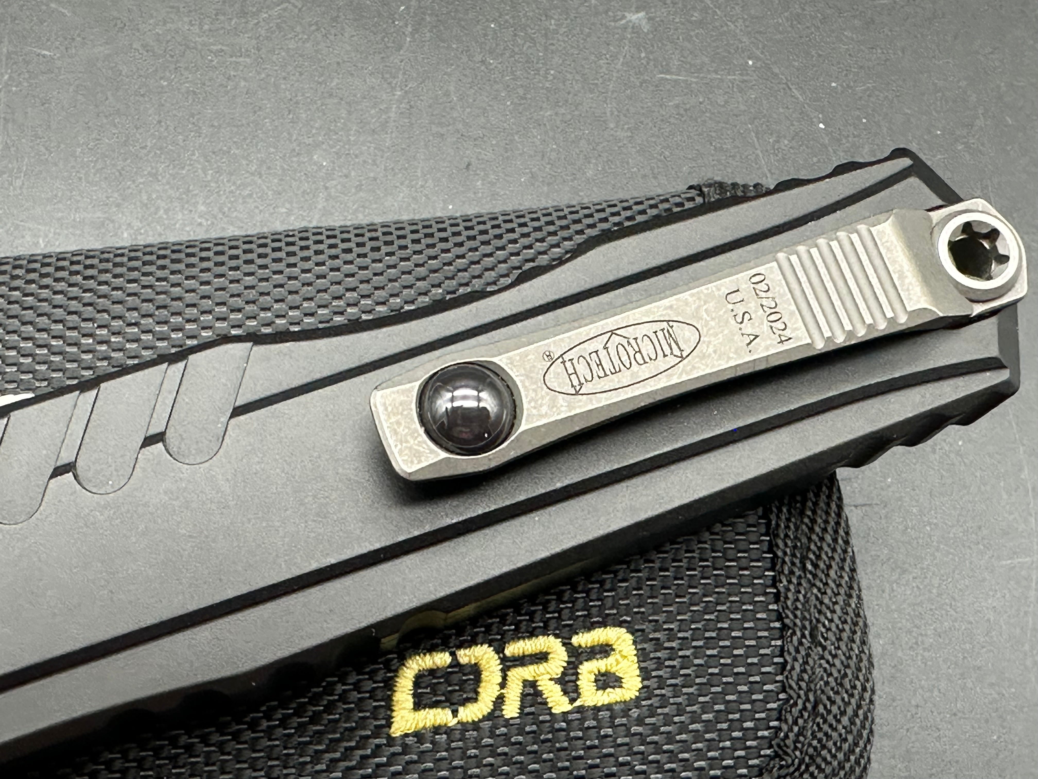 Microtech Cypher II S/E OTF Automatic Knife Black