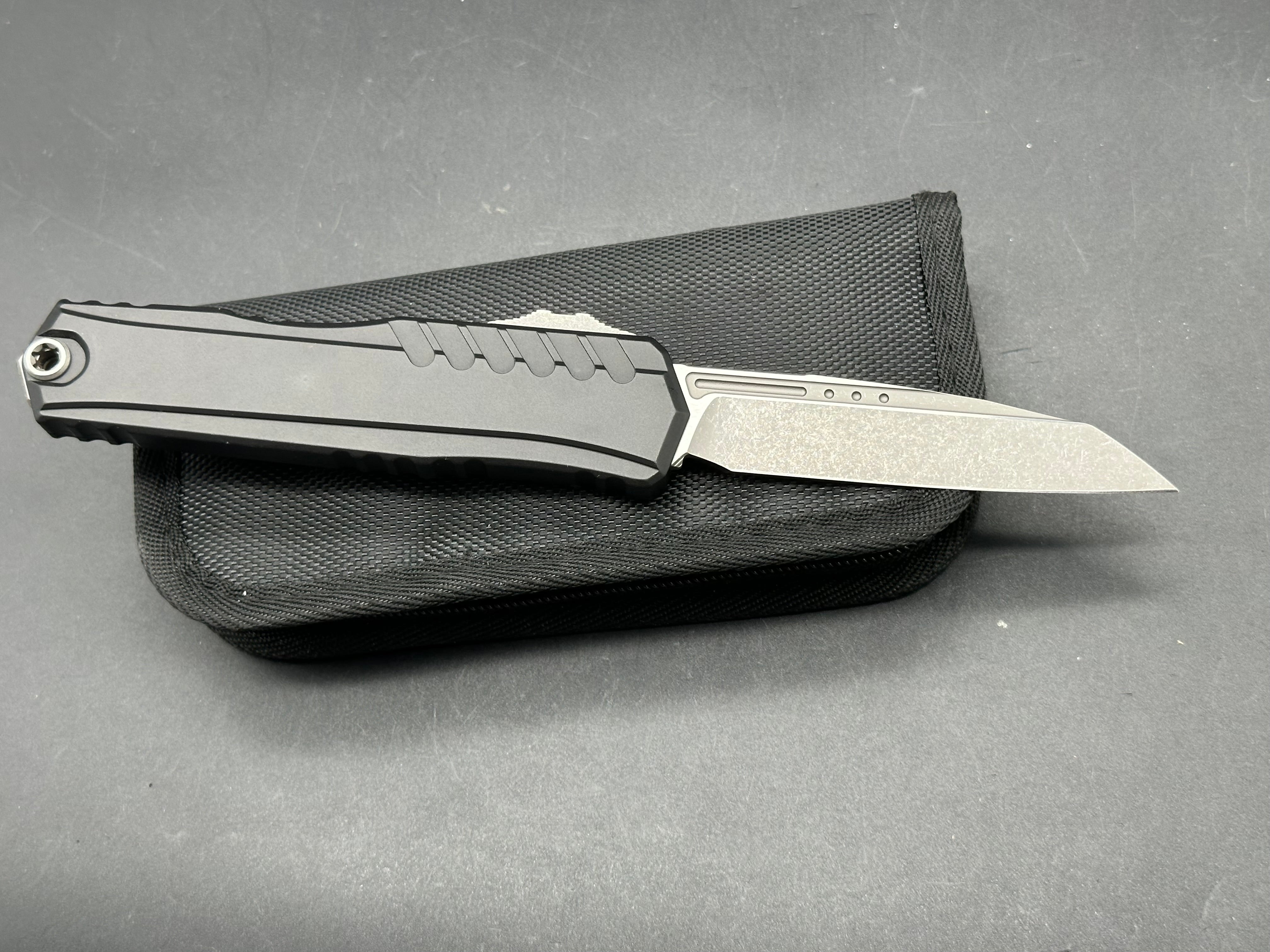 Microtech Cypher II S/E OTF Automatic Knife Black