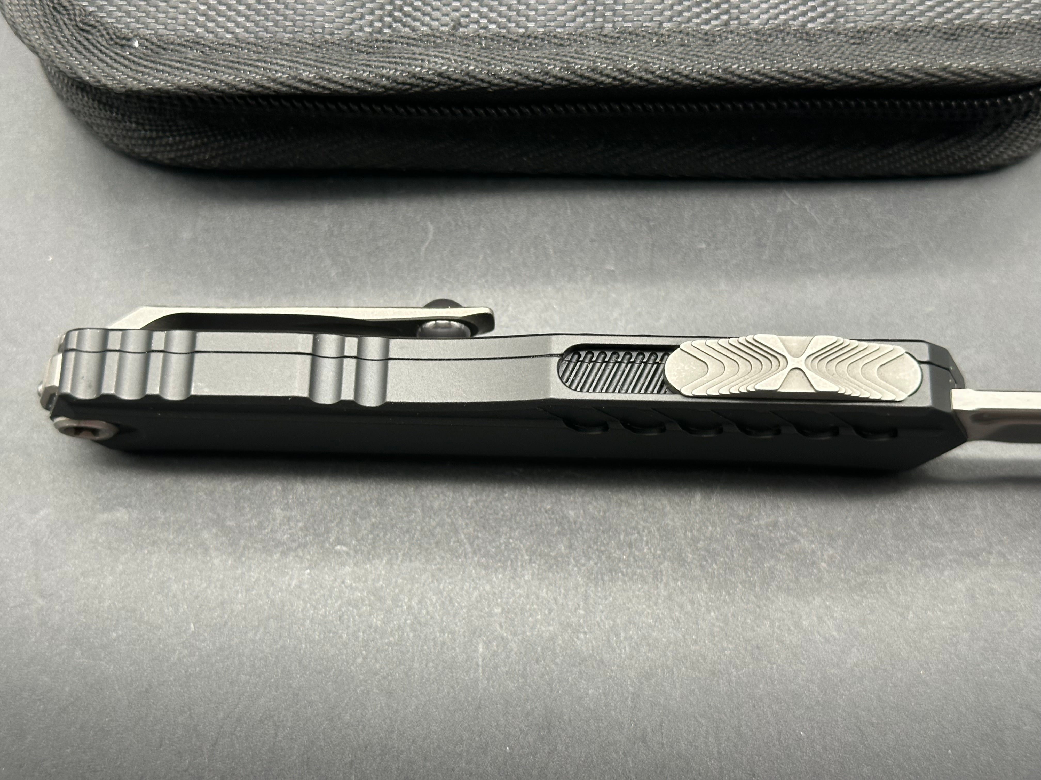 Microtech Cypher II S/E OTF Automatic Knife Black