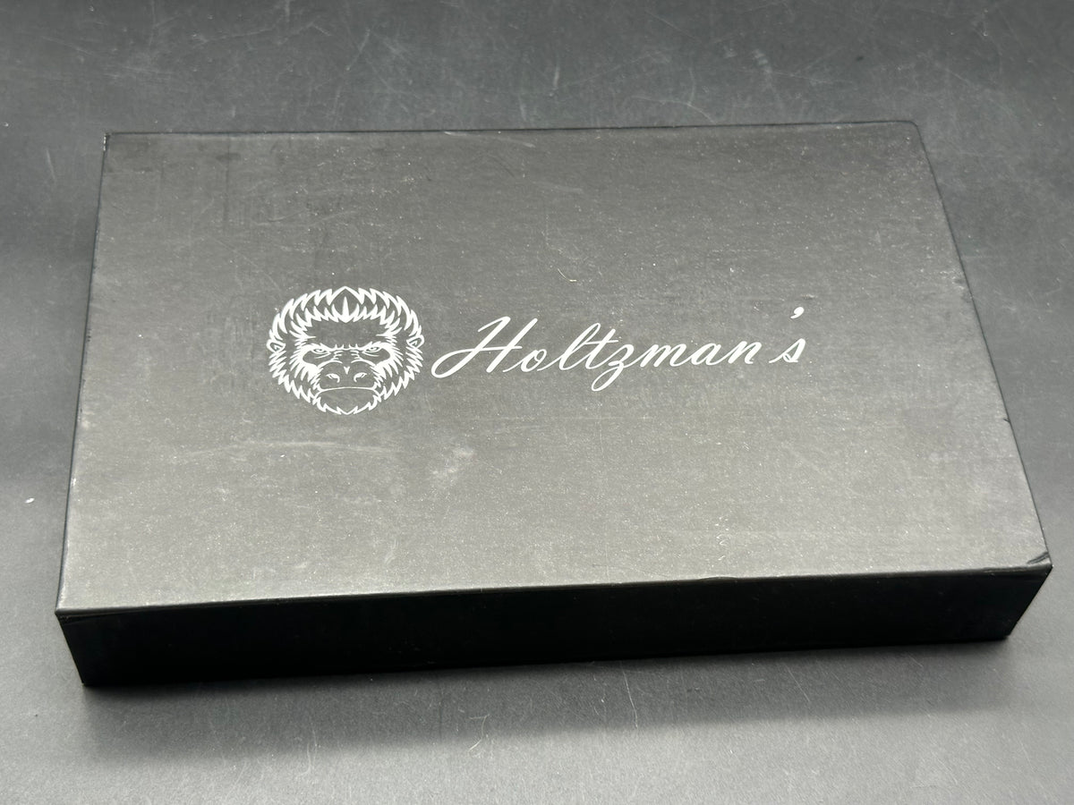 Holtzman's Gorilla Survival Folding Pocket Knife for Men with D2 Steel Blade and G10 Handle -(Black Stonewashed + OD Green)