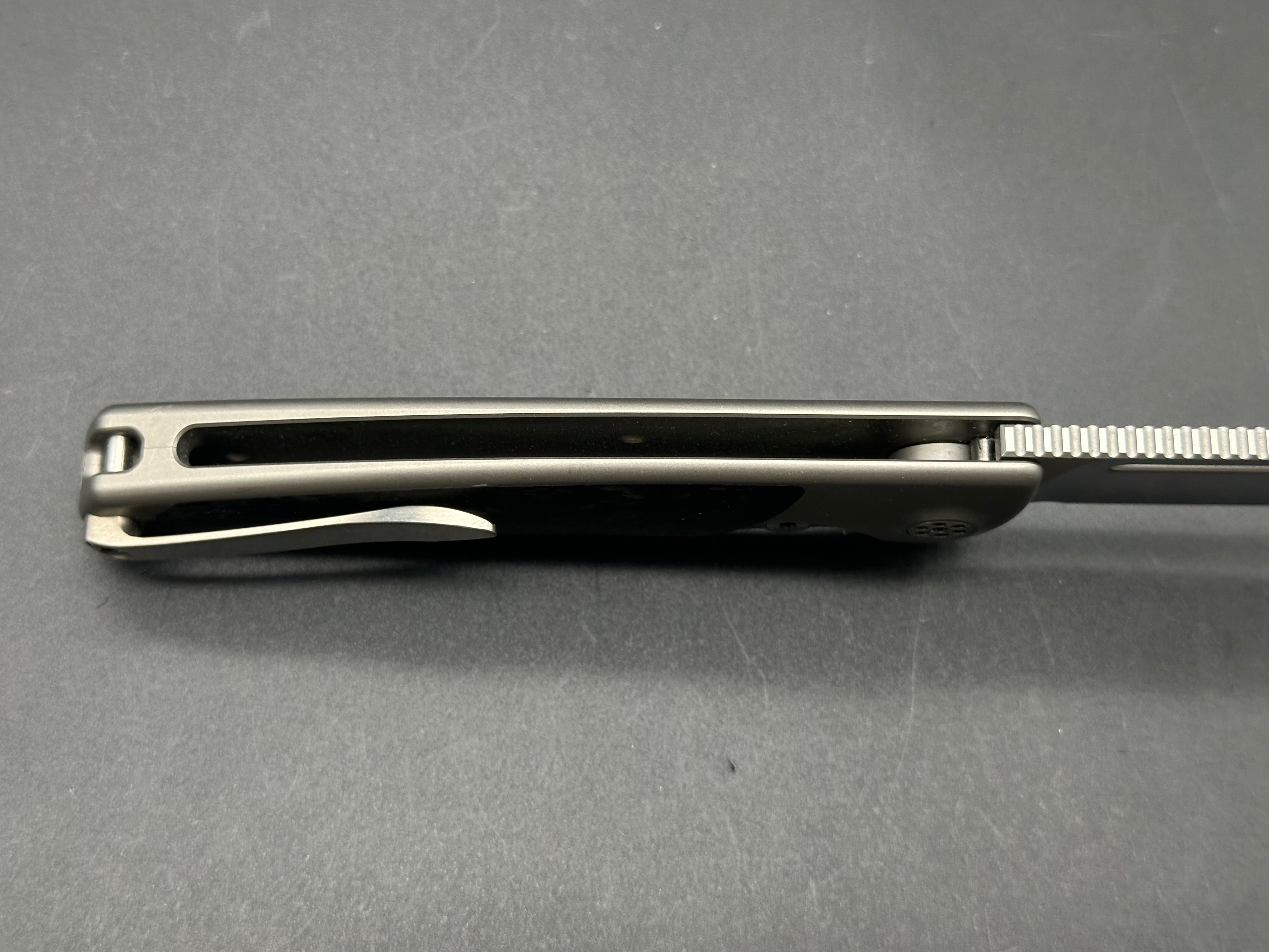 Sharp By Design Evo Typhoon Bowie Titanium/CF handle M390 blade