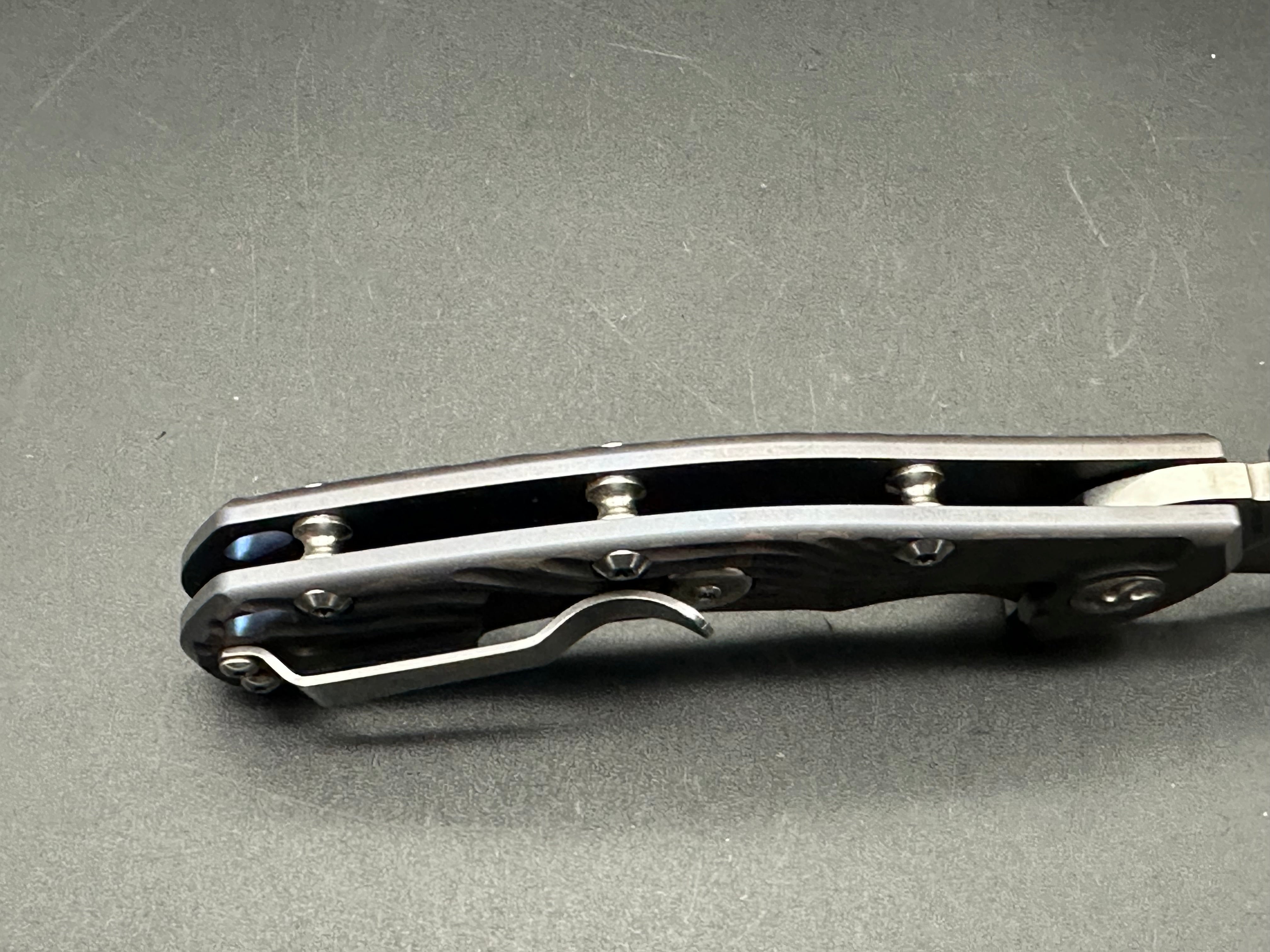 Kizer River Cat KI4456A2 S35VN Stonewash TI Spectrum Color