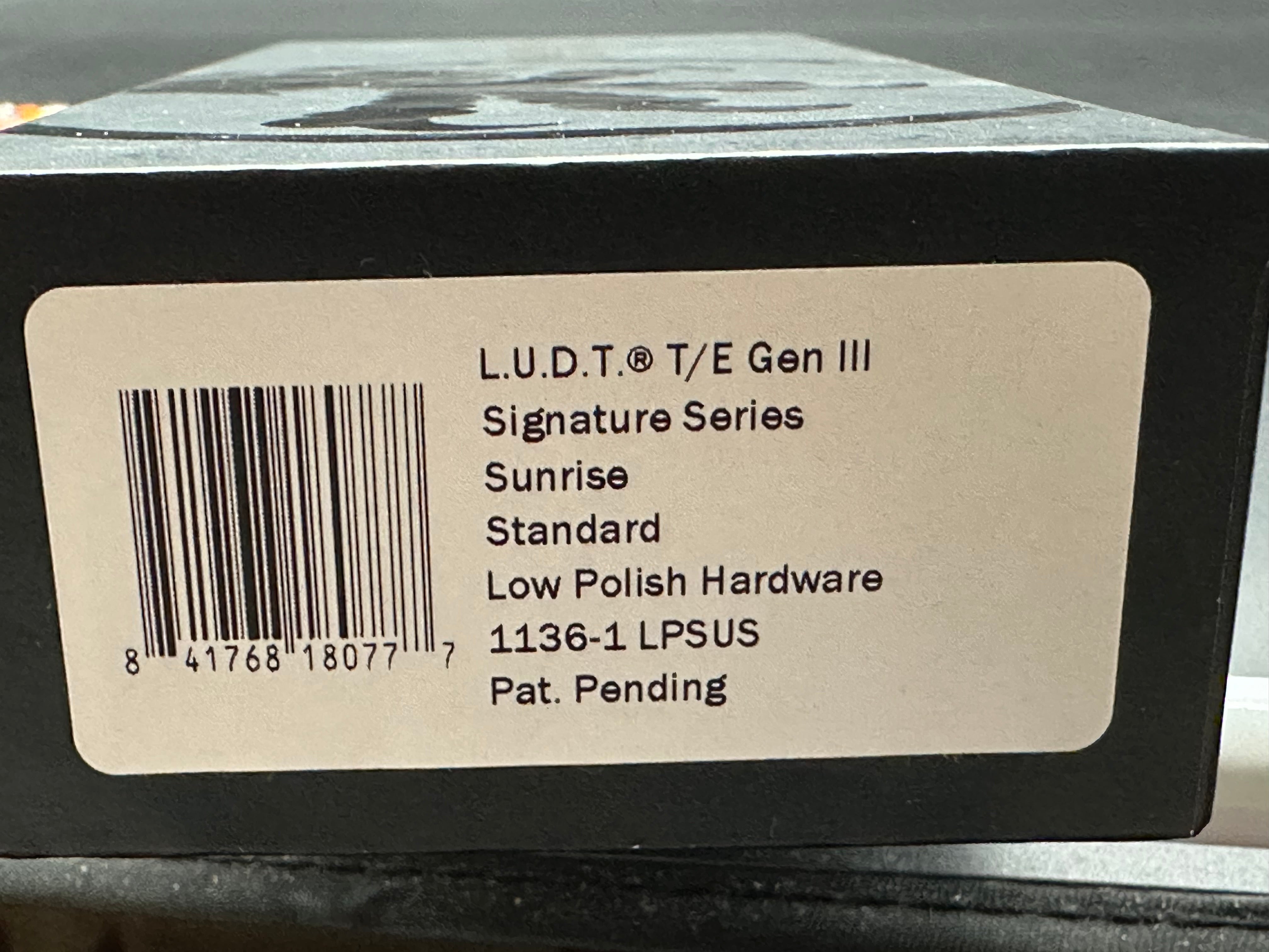 MICROTECH LUDT OTS KNIFE- SUNRISE FINISHED HANDLE- SUNRISE FINISHED BLADE