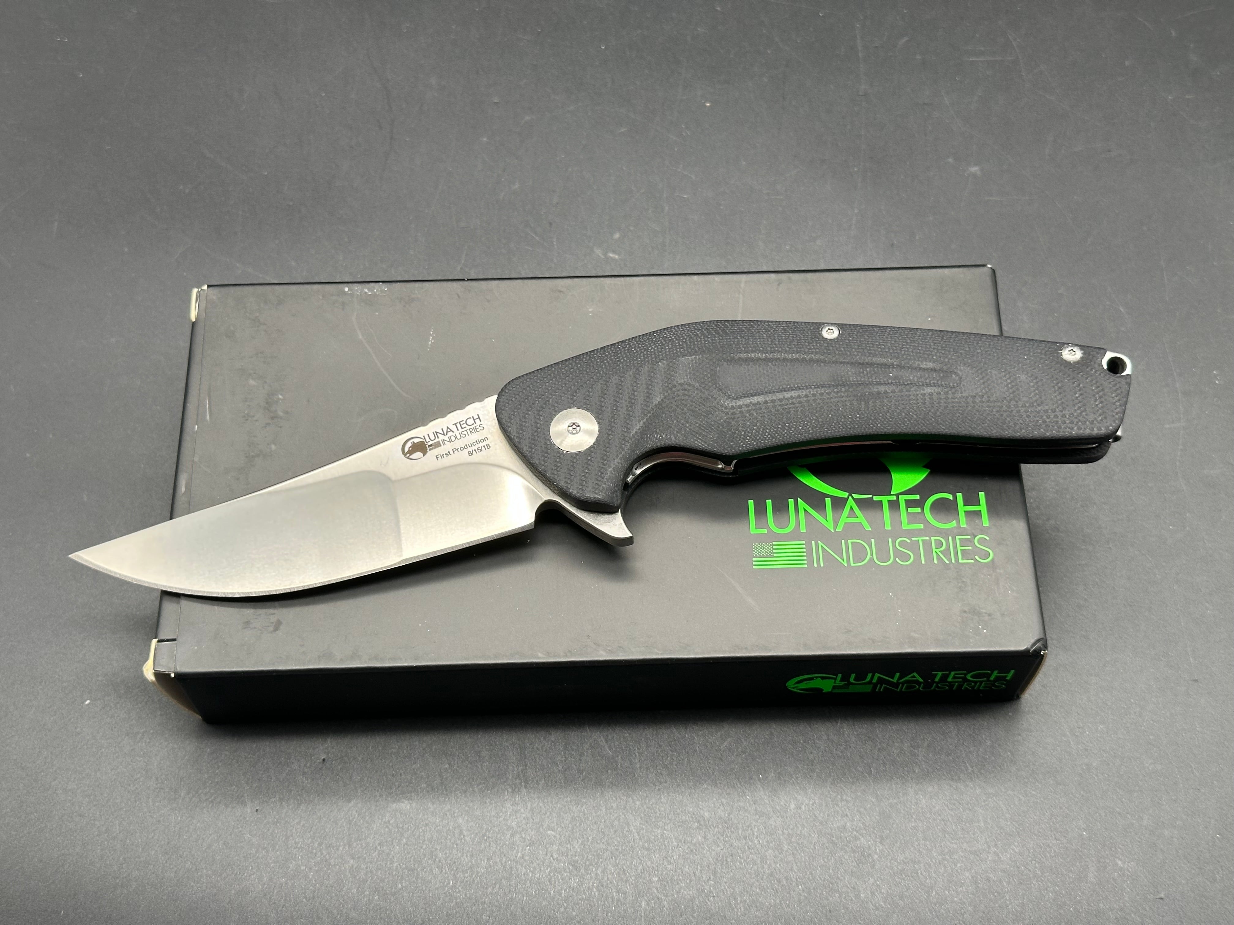 Luna Tech 3.6" BROUS FOLDING KNIFE G10 scale and D2 blade