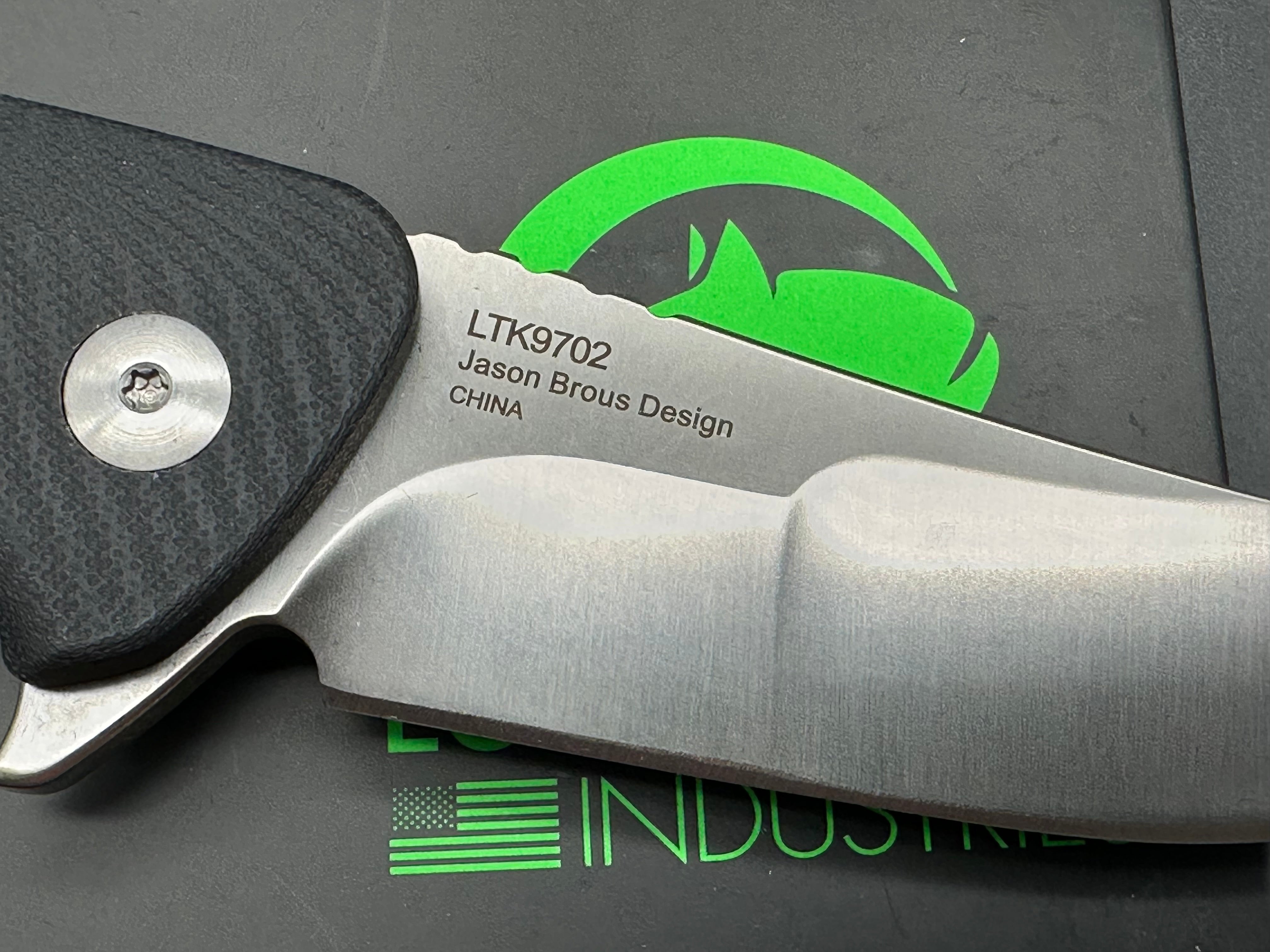 Luna Tech 3.6" BROUS FOLDING KNIFE G10 scale and D2 blade
