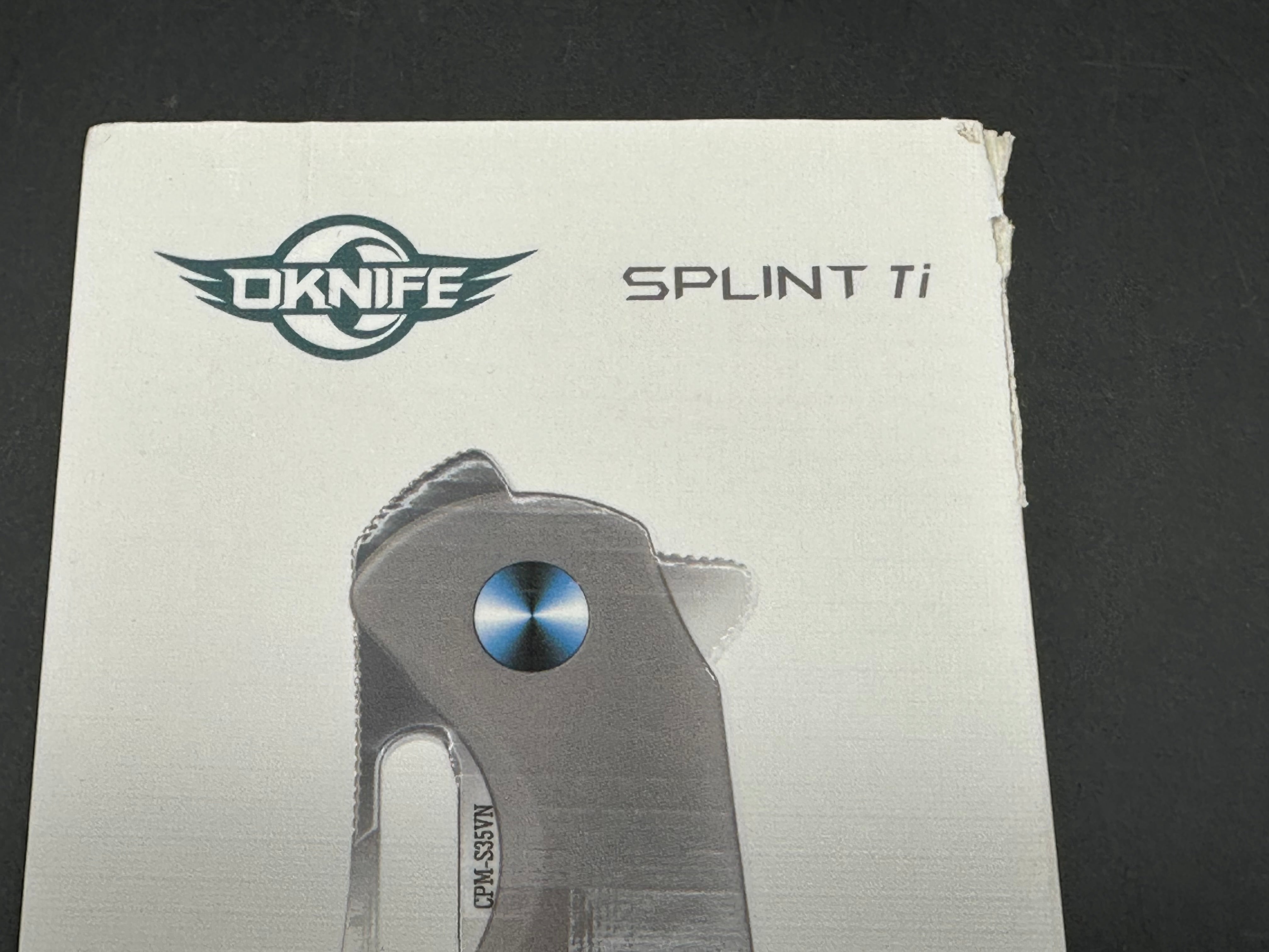 Olight SPLINT TI Splint Linerlock Knife with Titanium Handles