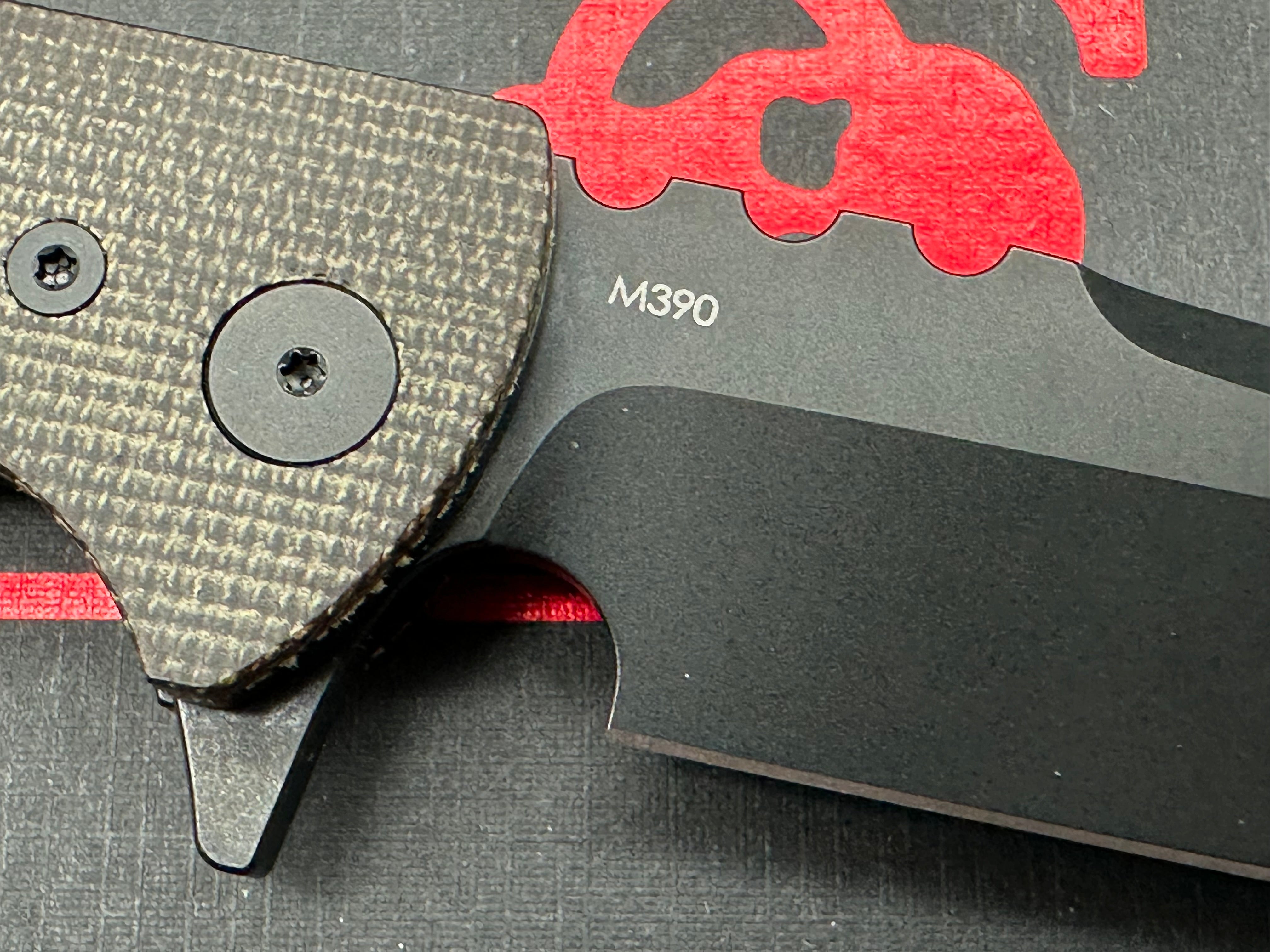 Chaves T.A.K. Liner Lock Knife Drop Point Green Micarta (2.7" Blackout)