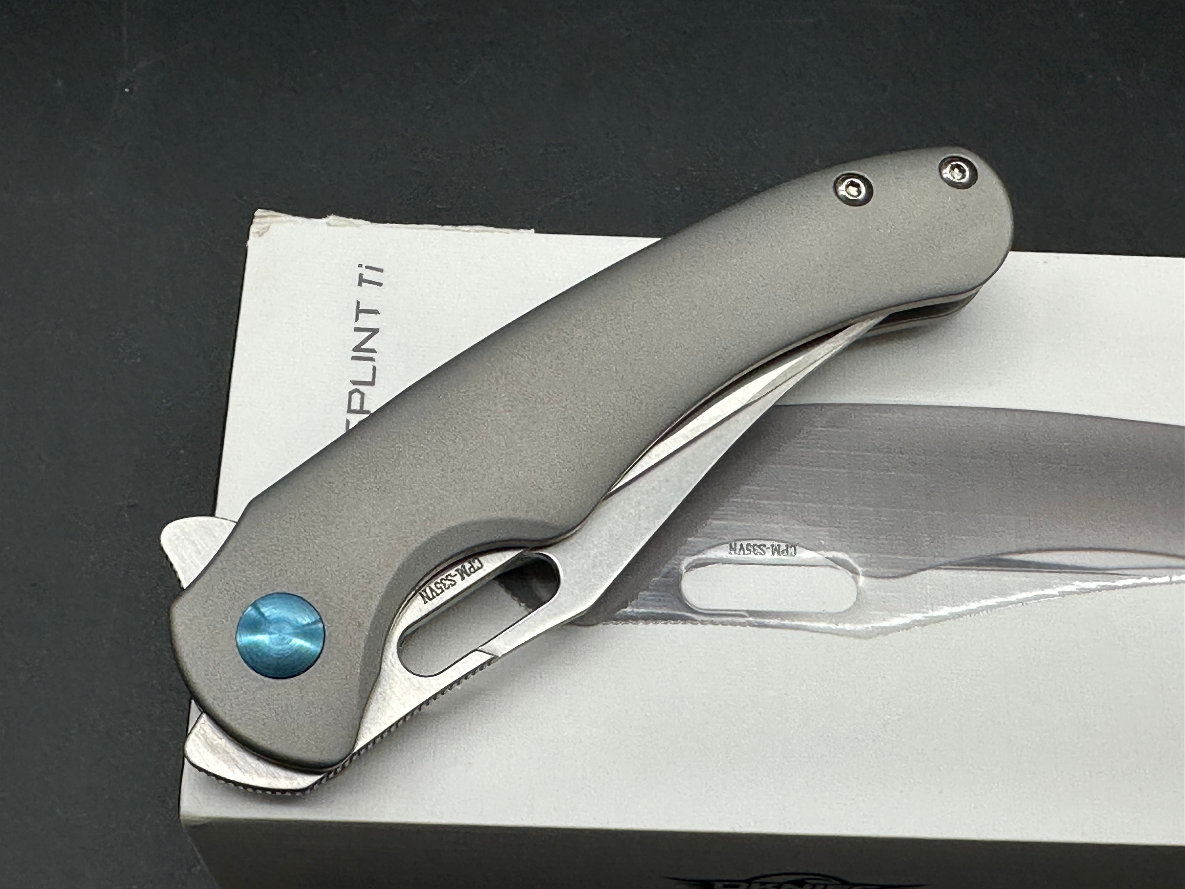 Olight SPLINT TI Splint Linerlock Knife with Titanium Handles