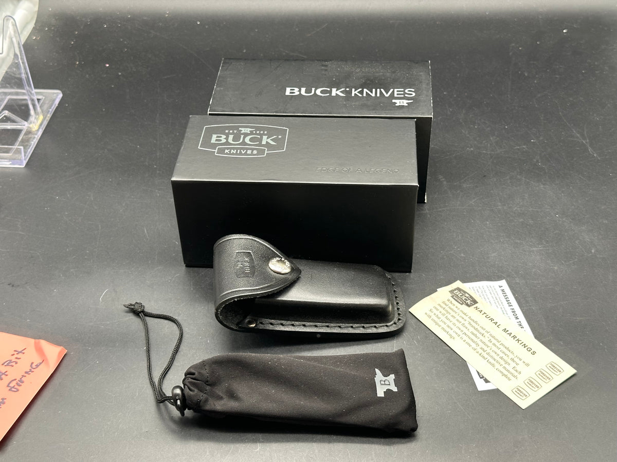 Buck 112 Ranger Elite Automatic Lockback Knife Black G-10 (3" Satin)
