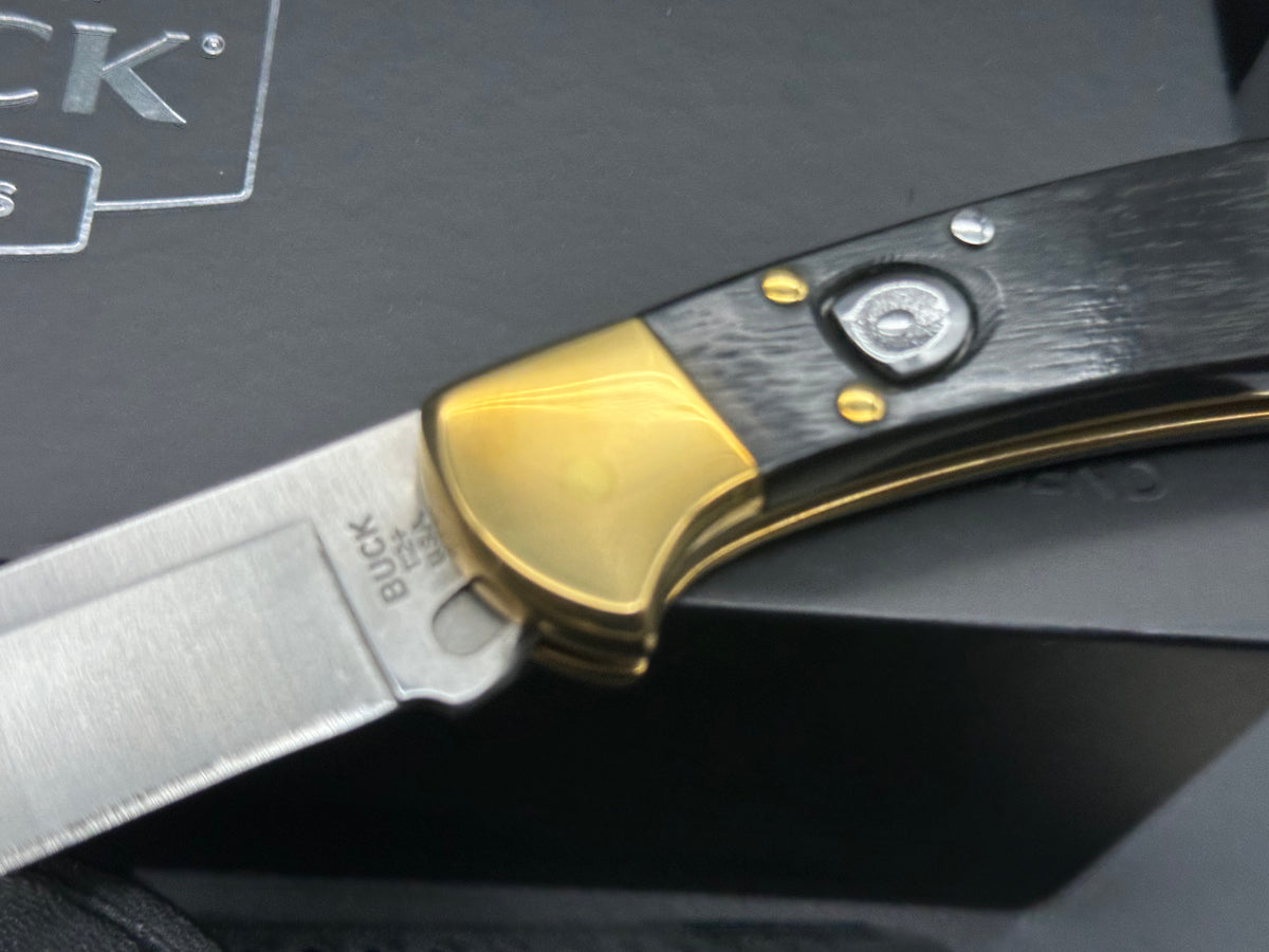 Buck 112 Ranger Elite Automatic Lockback Knife Black G-10 (3" Satin)