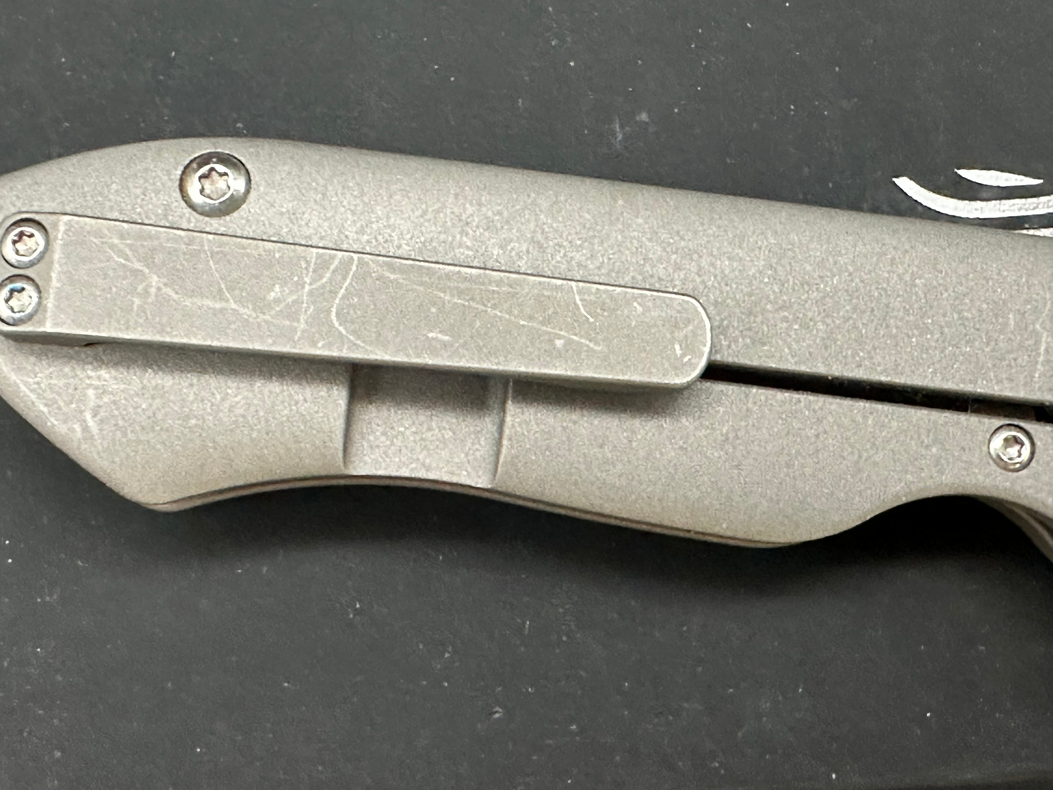 Kizer Degnan Guru Flipper Knife Titanium (3" Satin)