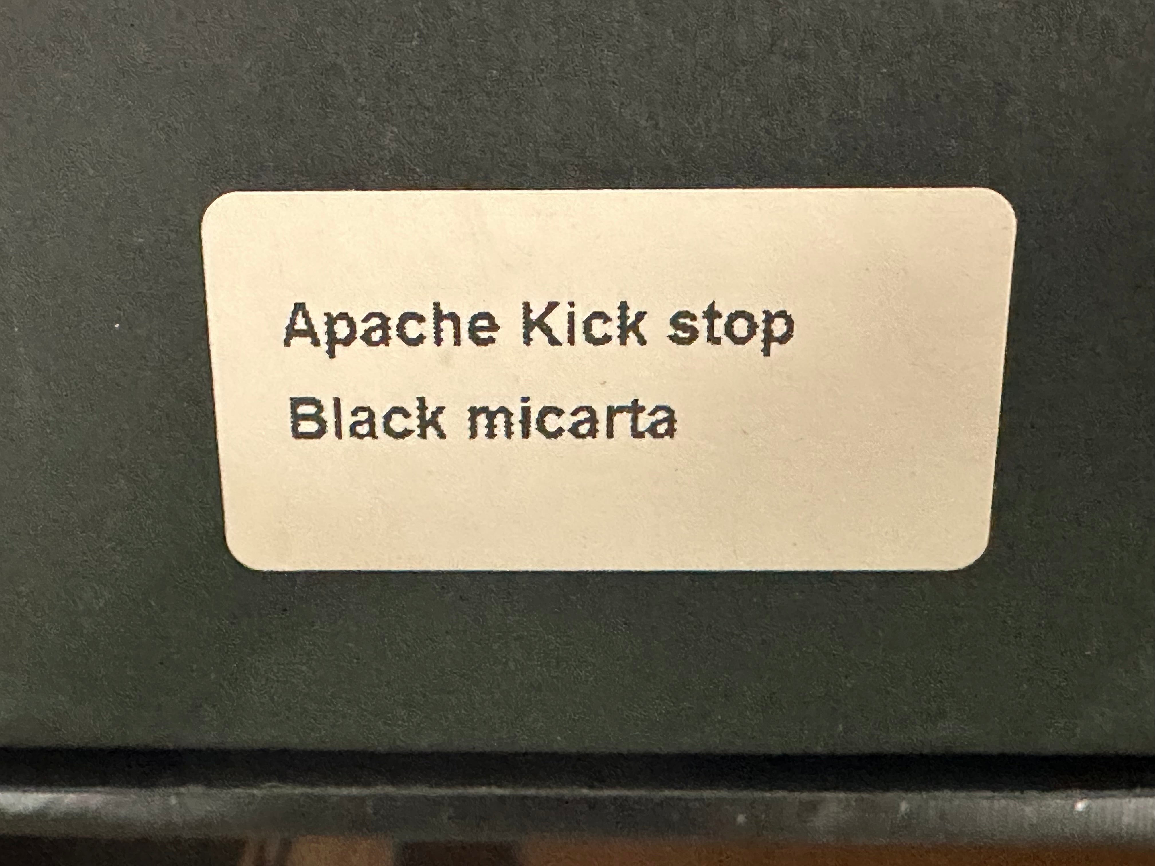 Pena Knives X-Series Apache Kickstop Flipper Knife Black Micarta (2.75" Satin)