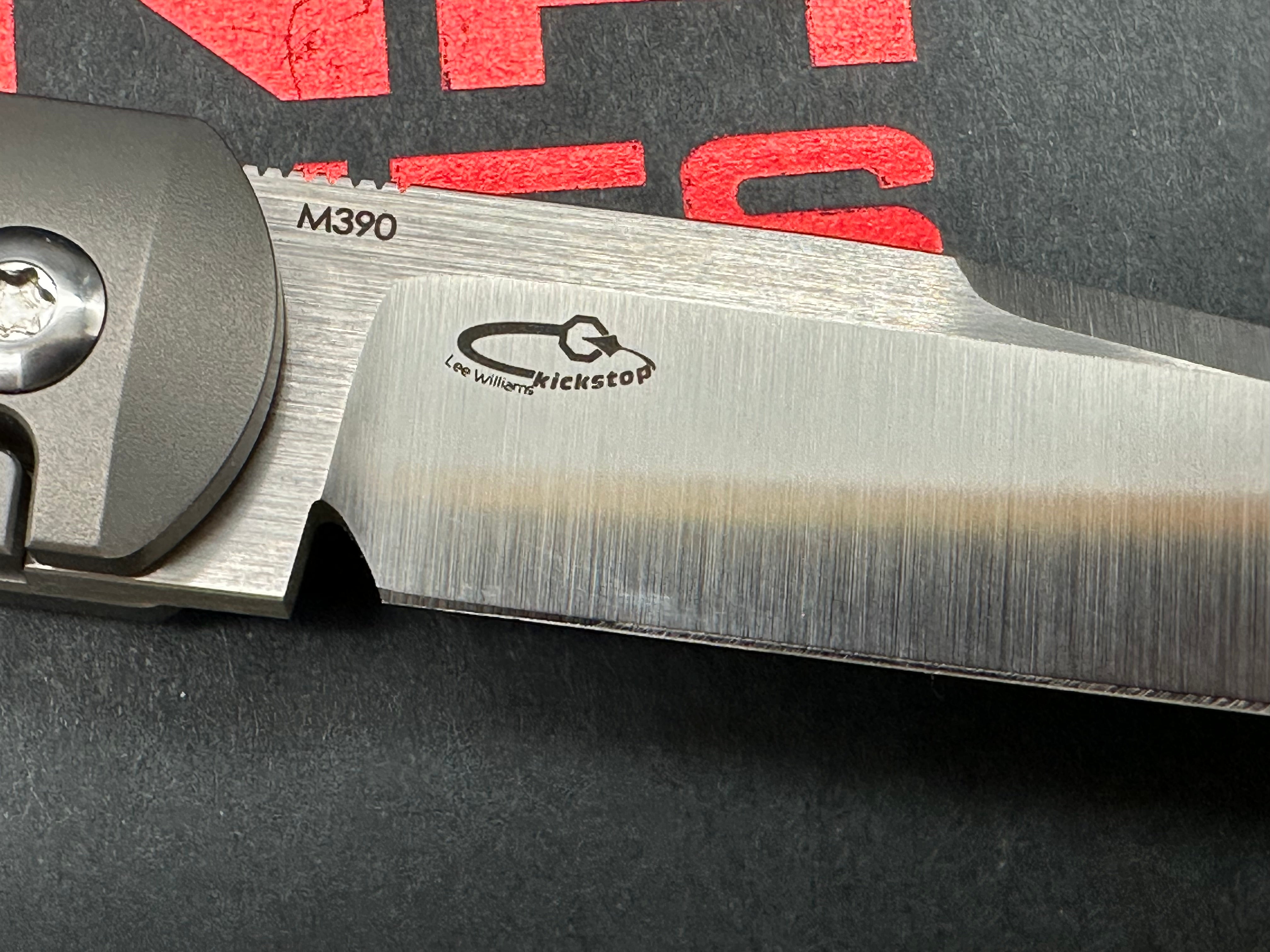 Pena Knives X-Series Apache Kickstop Flipper Knife Black Micarta (2.75" Satin)