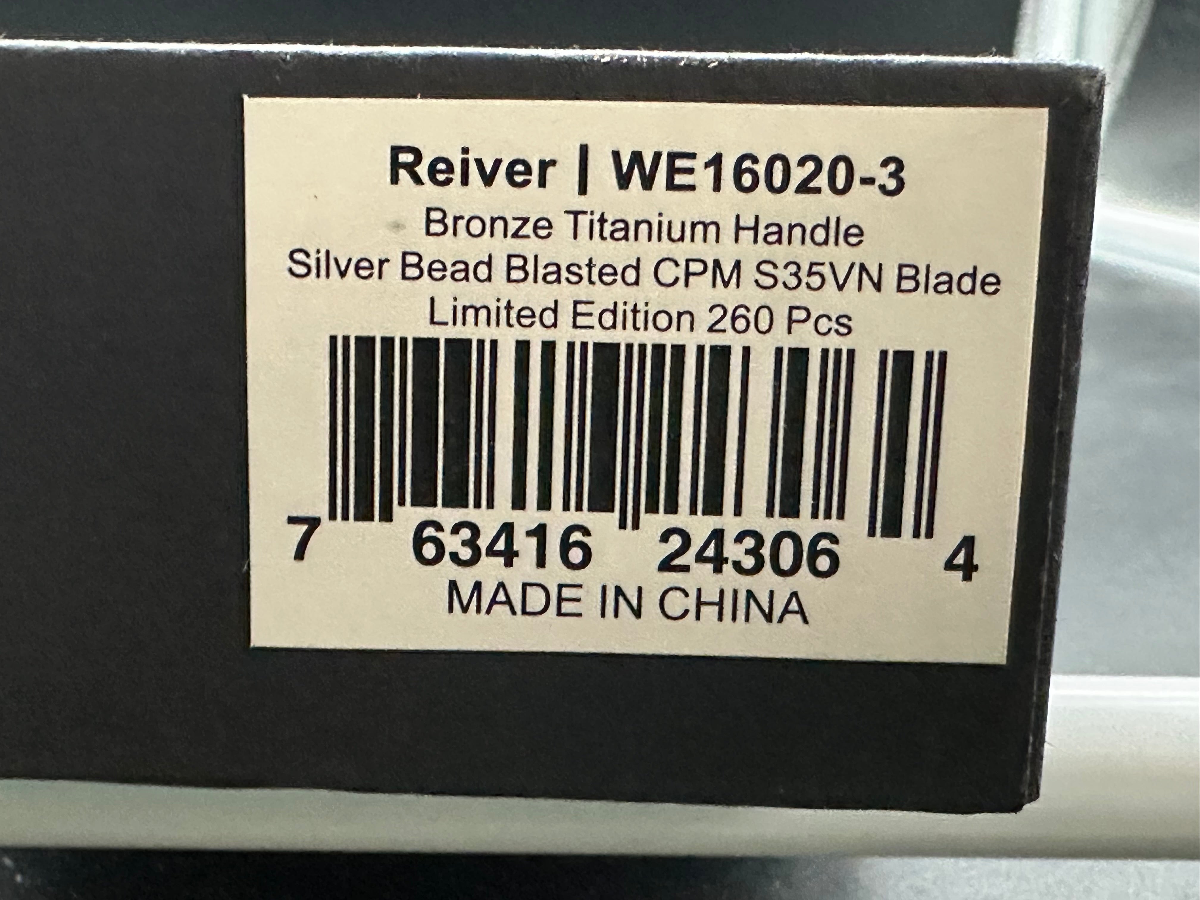 WE KNIFE Reiver Flipper Knife Titanium Handle (3.97" CPM S35VN Blade)