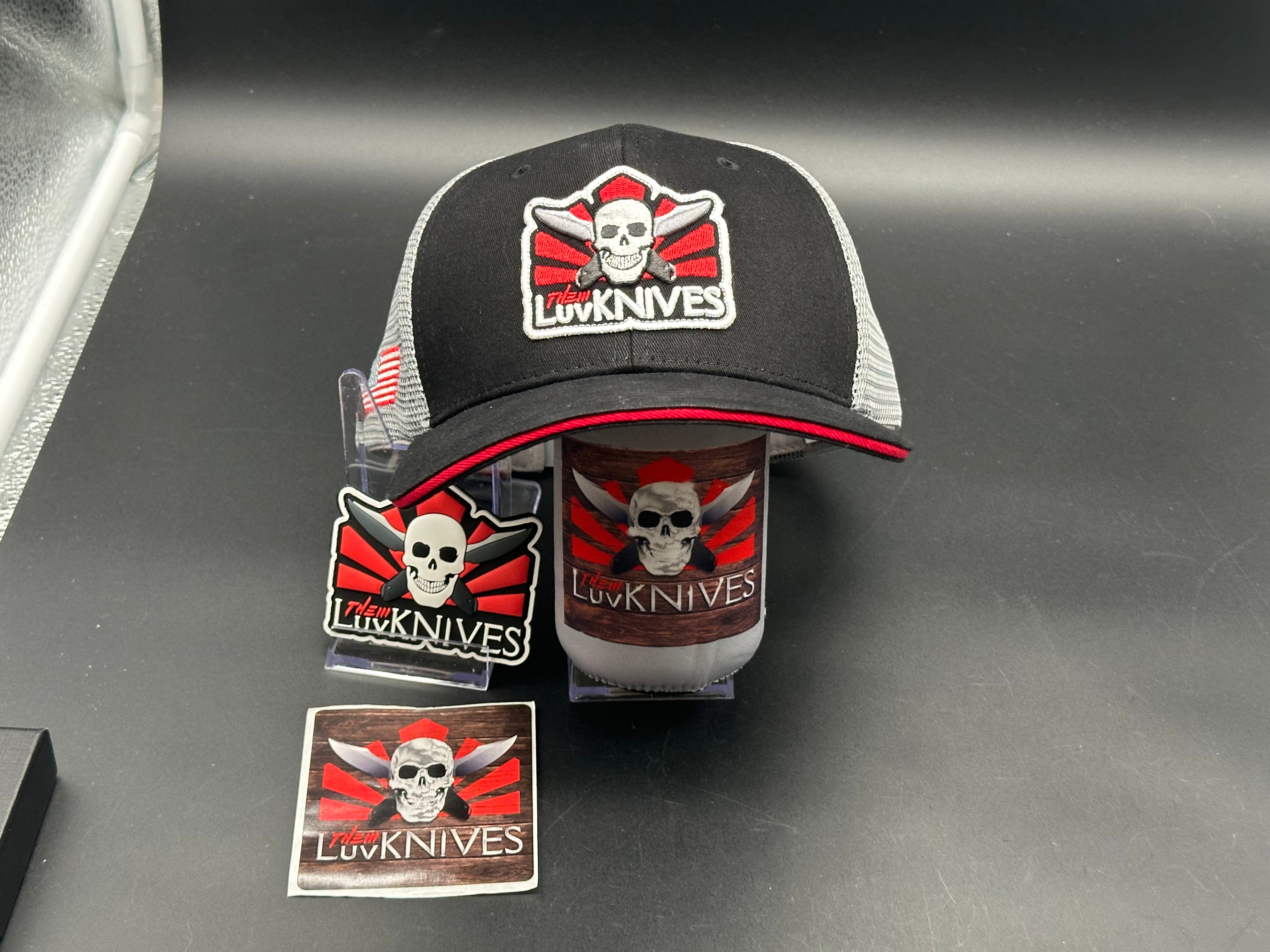 LTK LuvThemKnives hat (baseball cap) adjustable size Includes LuvThemKnives Swag pack