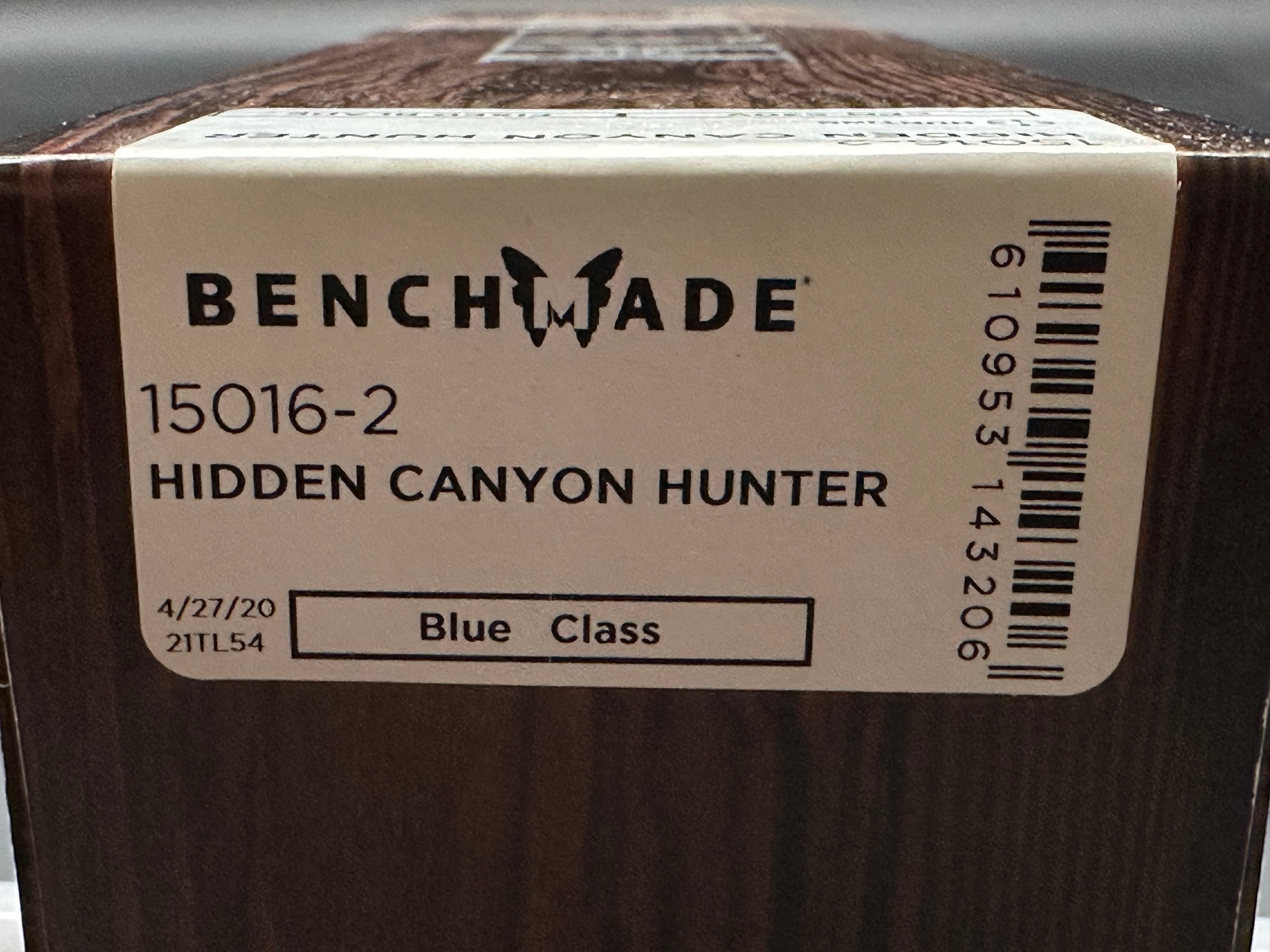 BENCHMADE HIDDEN CANYON HUNTER FIXED BLADE HUNTING KNIFE