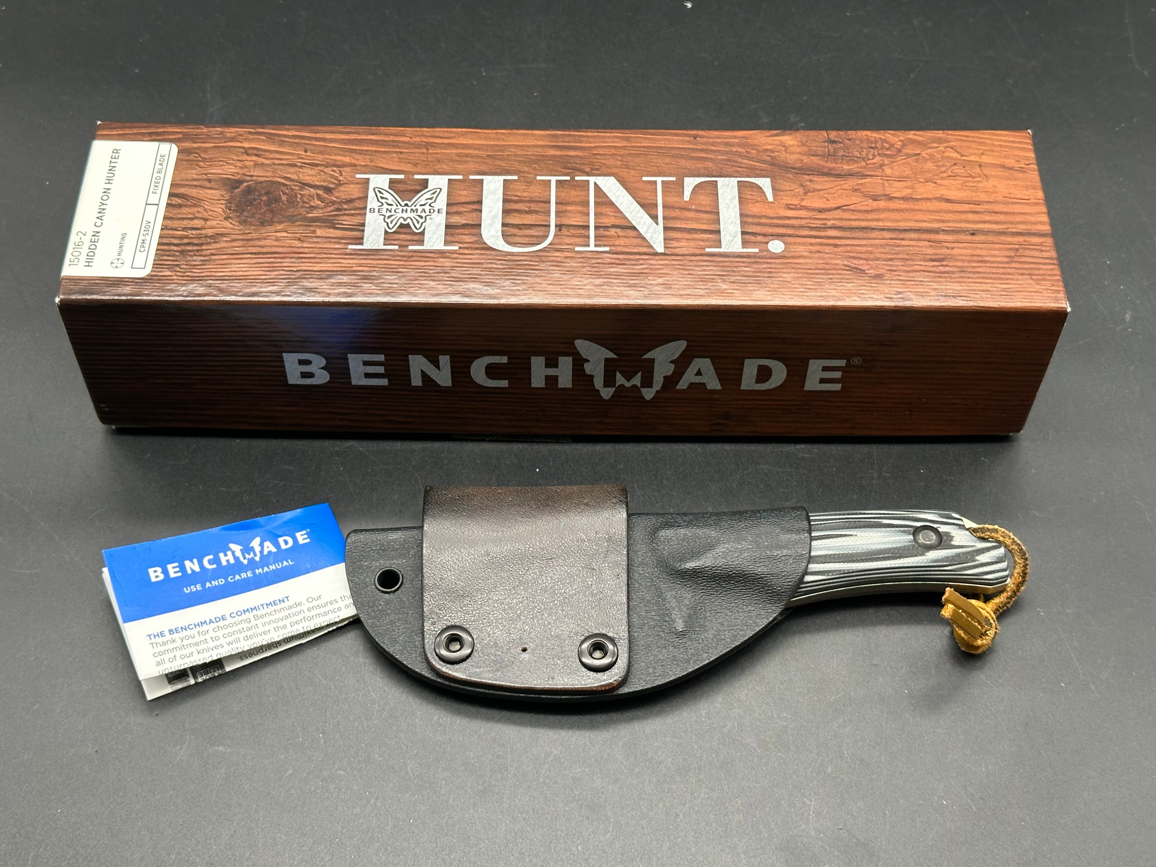 BENCHMADE HIDDEN CANYON HUNTER FIXED BLADE HUNTING KNIFE