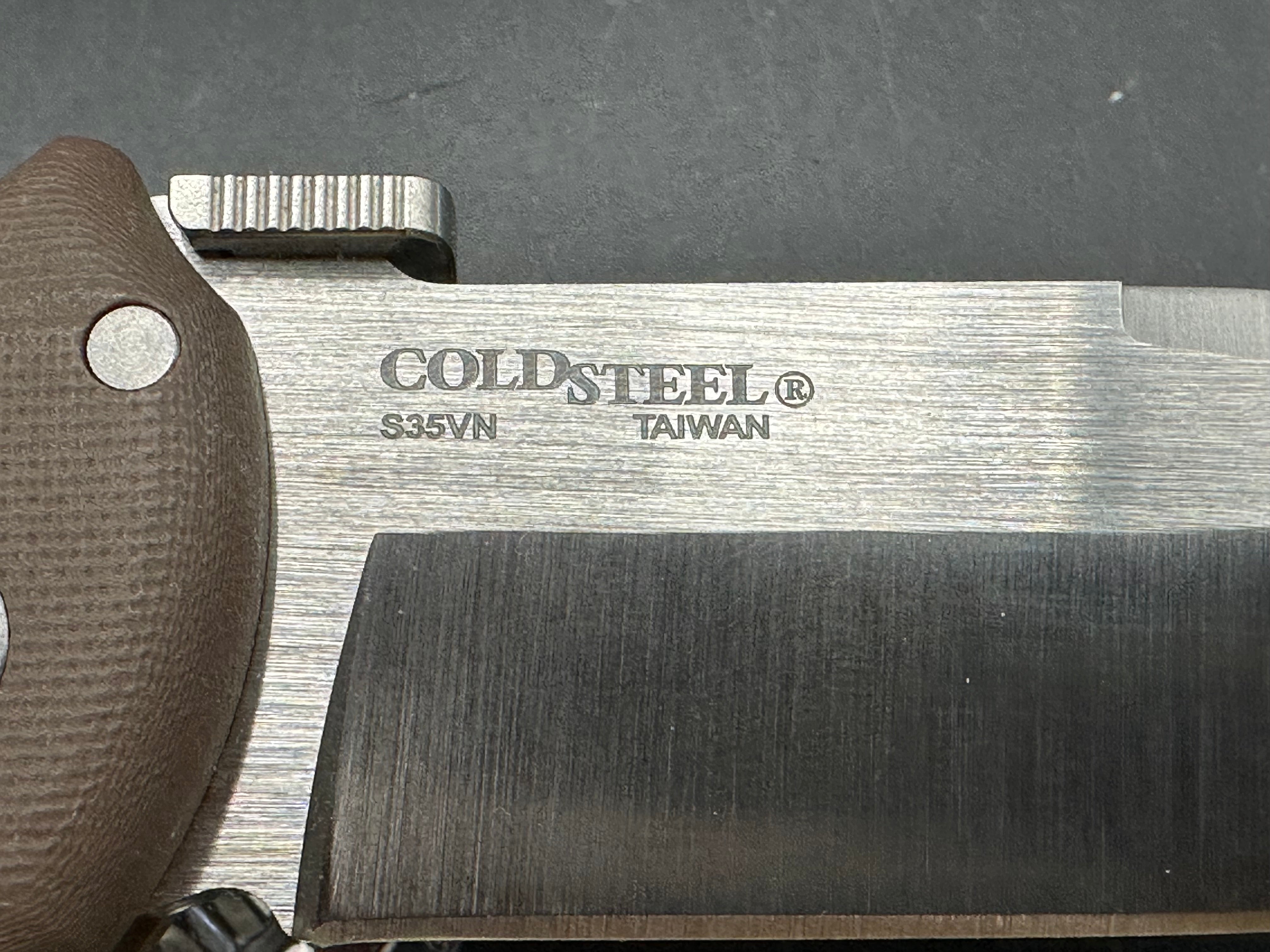 Cold Steel Bush Ranger Tri-Ad Lock Knife FDE G-10 (3.5" Satin S35VN)