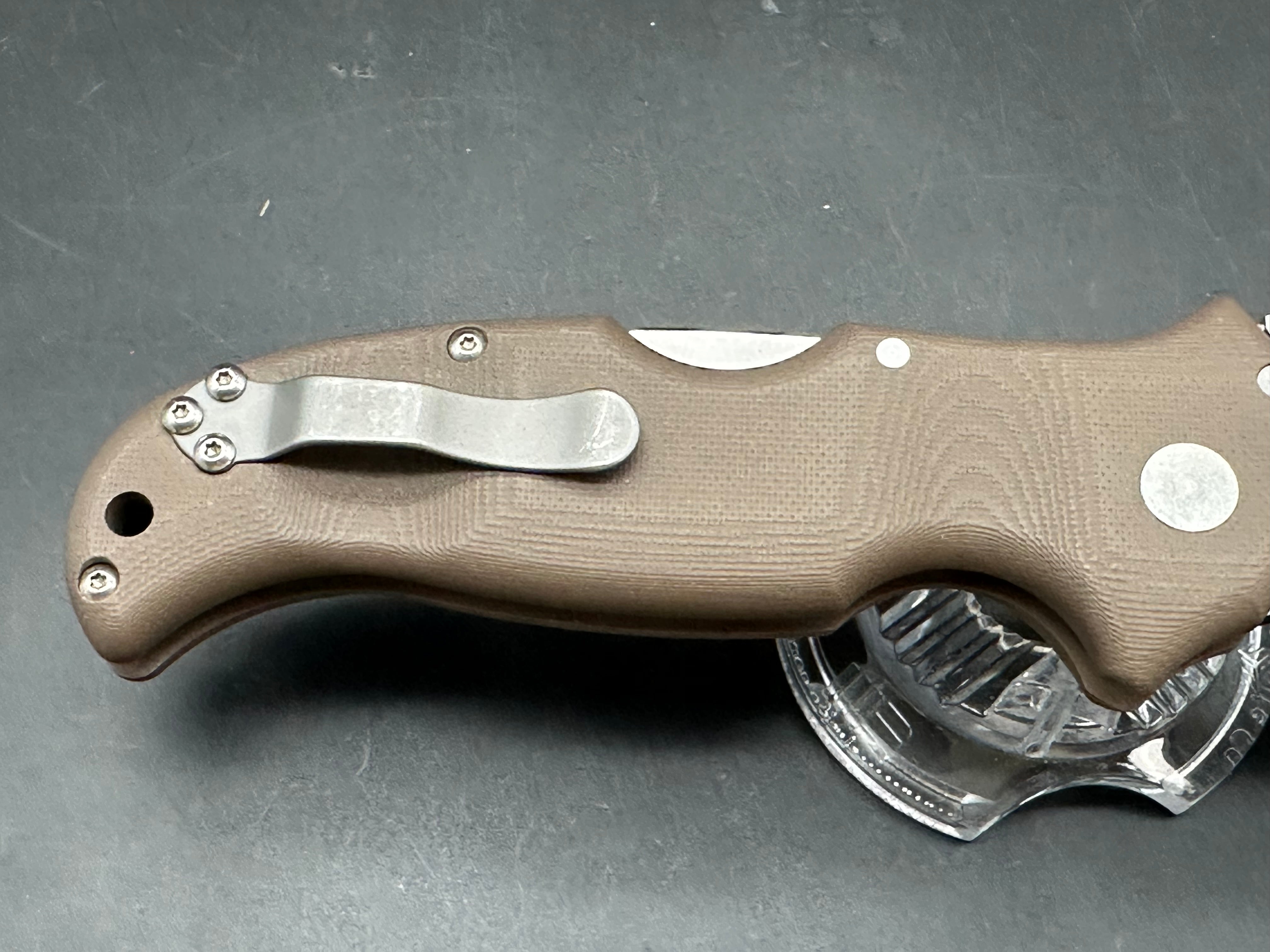 Cold Steel Bush Ranger Tri-Ad Lock Knife FDE G-10 (3.5" Satin S35VN)