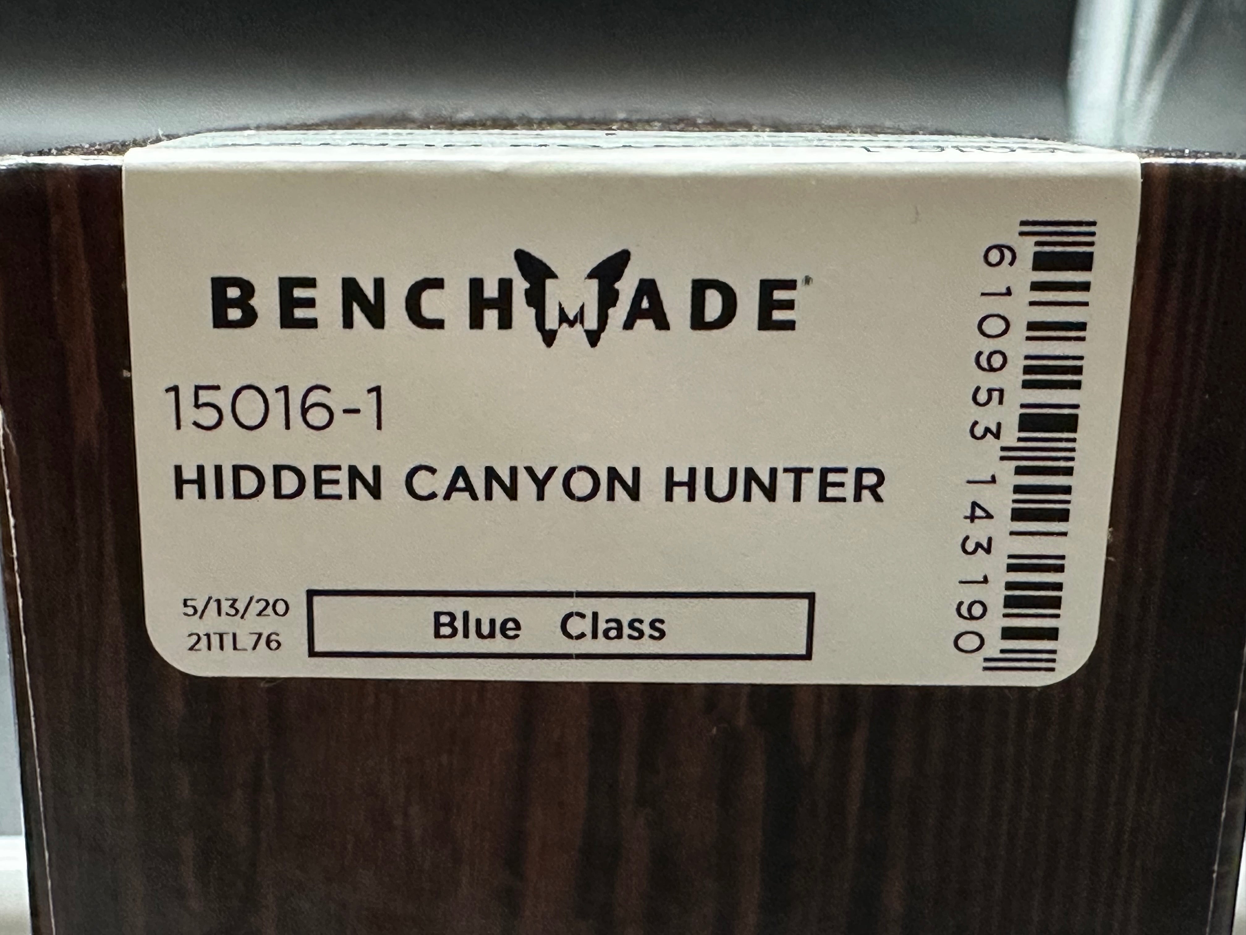 BENCHMADE 15016-2 HIDDEN CANYON HUNTER FIXED BLADE HUNTING KNIFE