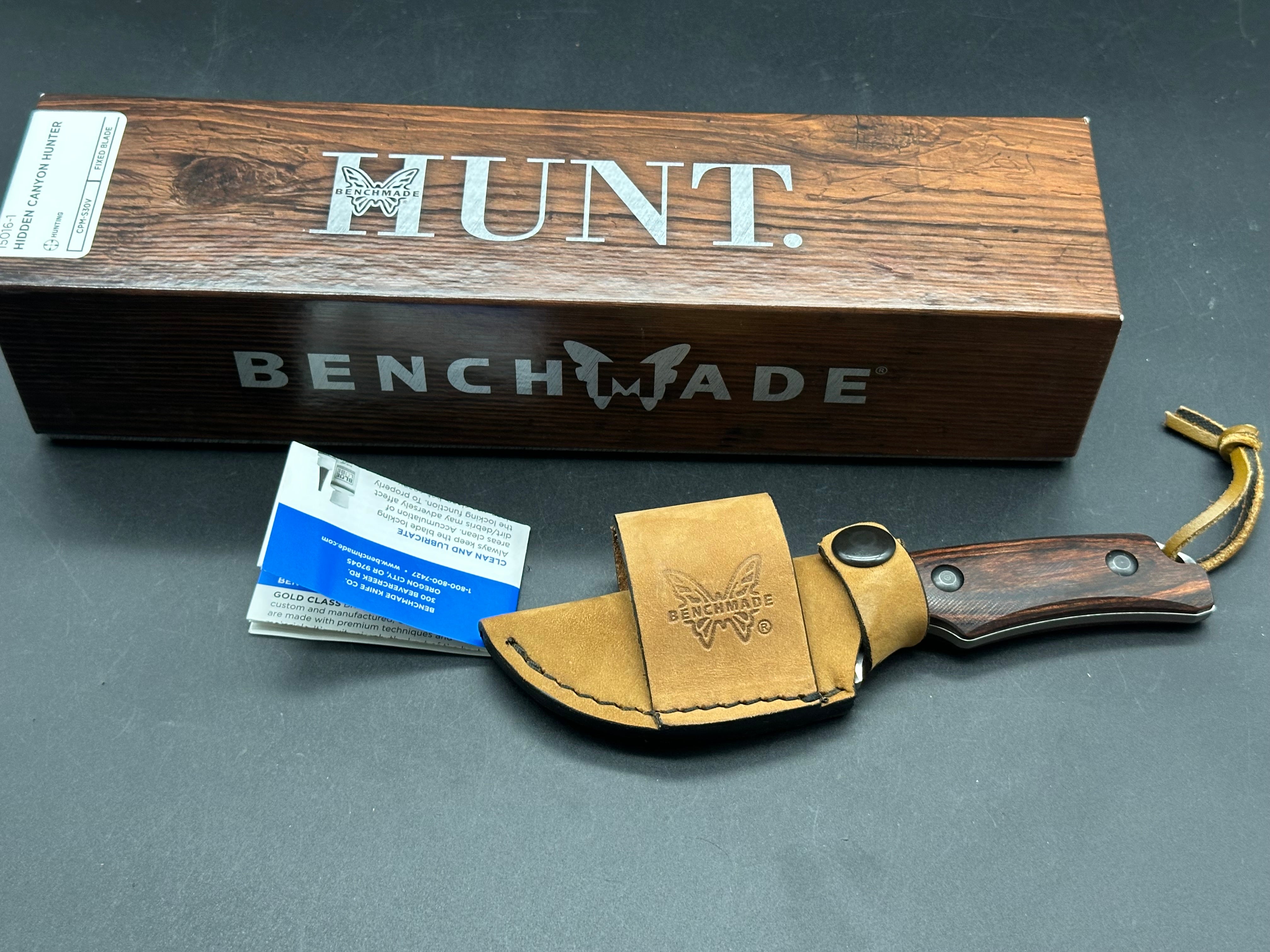 BENCHMADE 15016-2 HIDDEN CANYON HUNTER FIXED BLADE HUNTING KNIFE