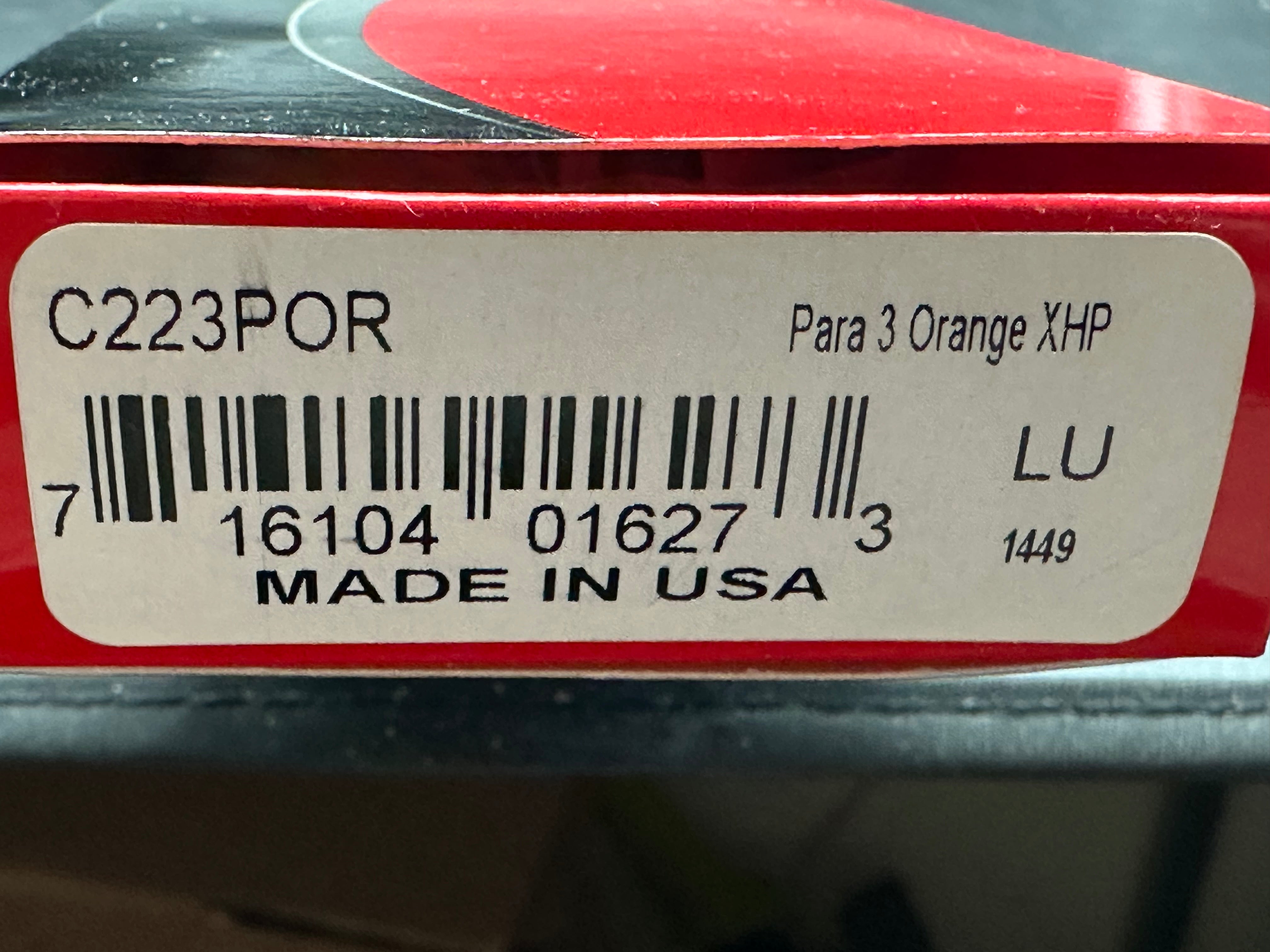 Spyderco Para 3 Lightweight (Cutlery Shoppe Exclusive), 2.93" CTS XHP Satin Blade with Orange FRN Handle