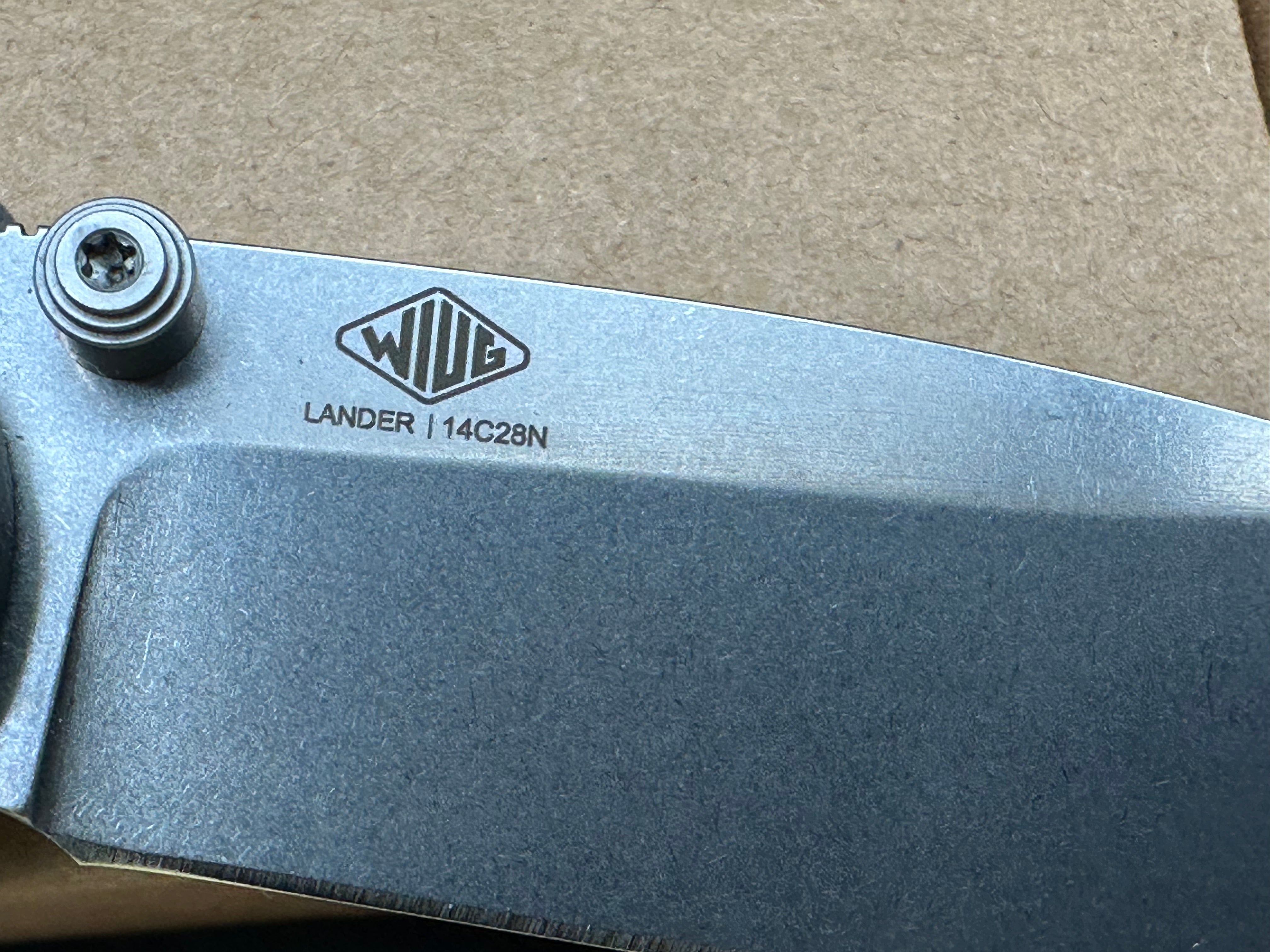 Knafs Lander 1, 2.75" 14C28N Blade with Black Micarta Handle