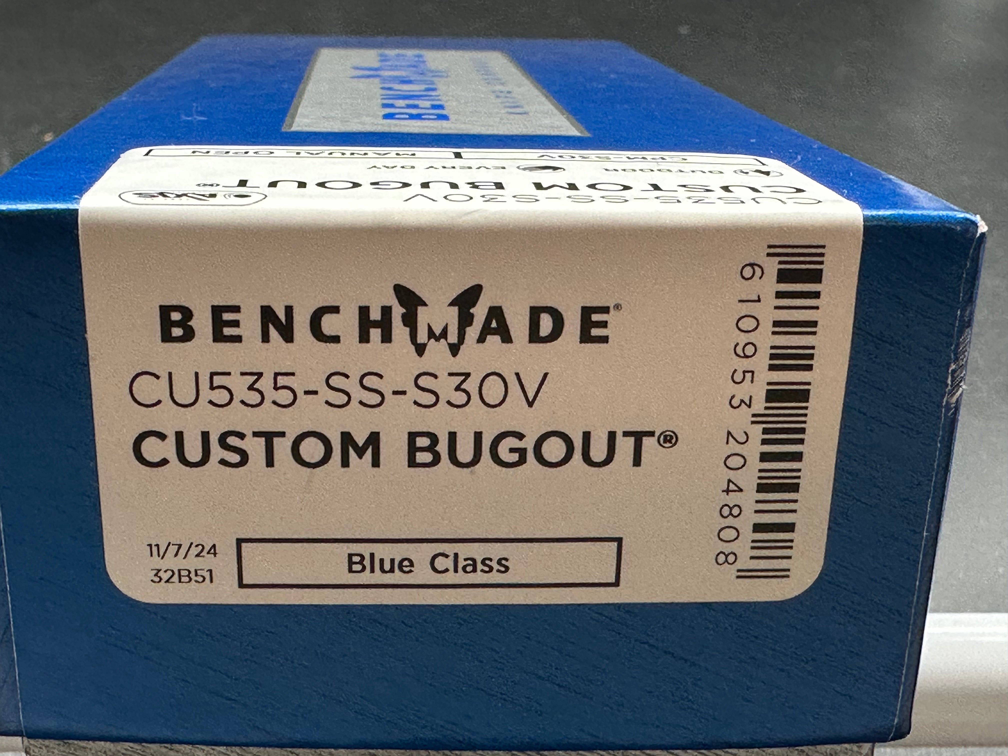 Benchmade Bugout - Custom (NEW), 3.24" S30V Stonewash Blade with Orange Grivory Handle