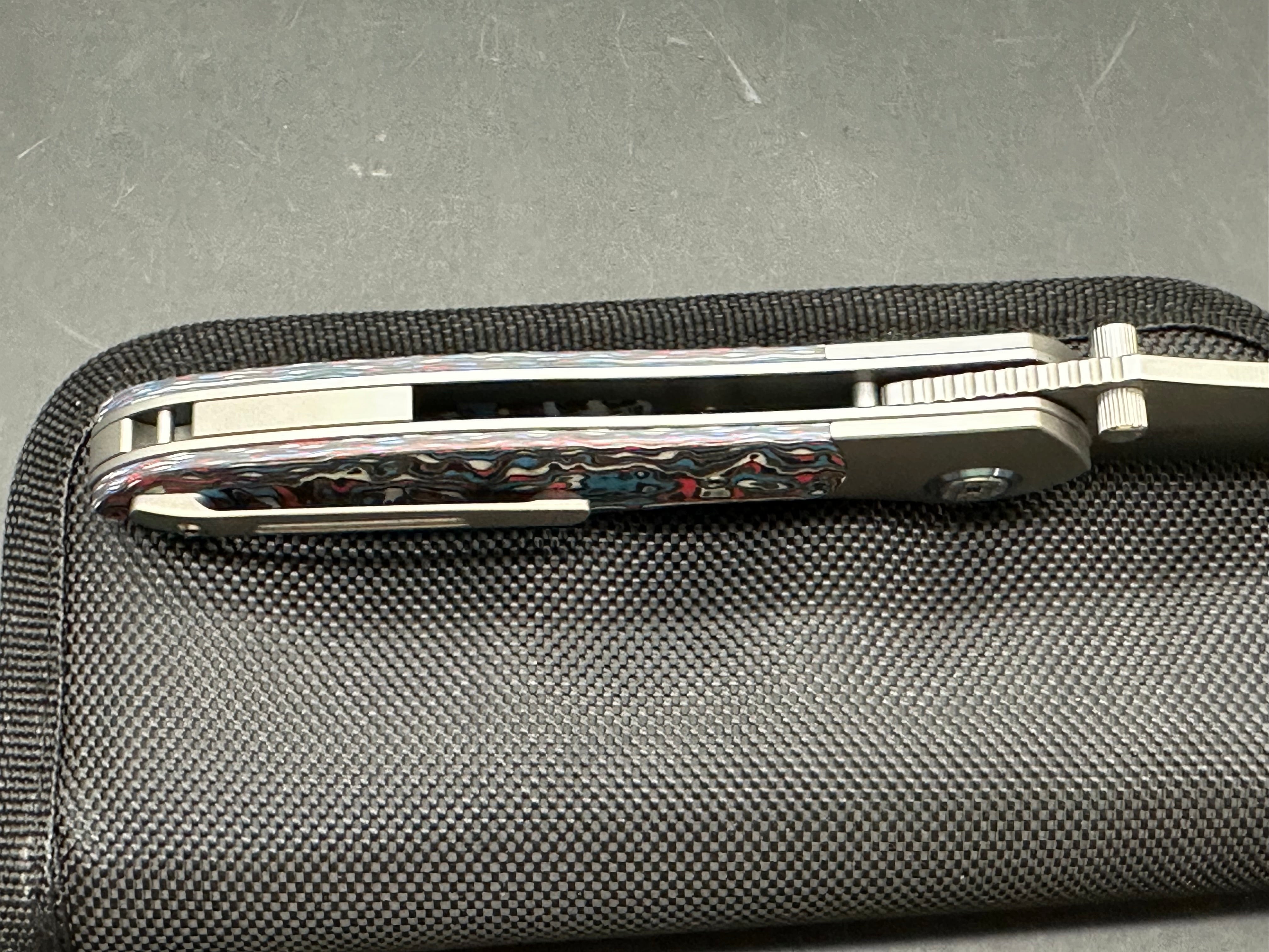 Sitivien ST273 Folding Knife, S90V Steel Blade Titanium & G10 Handle Knife