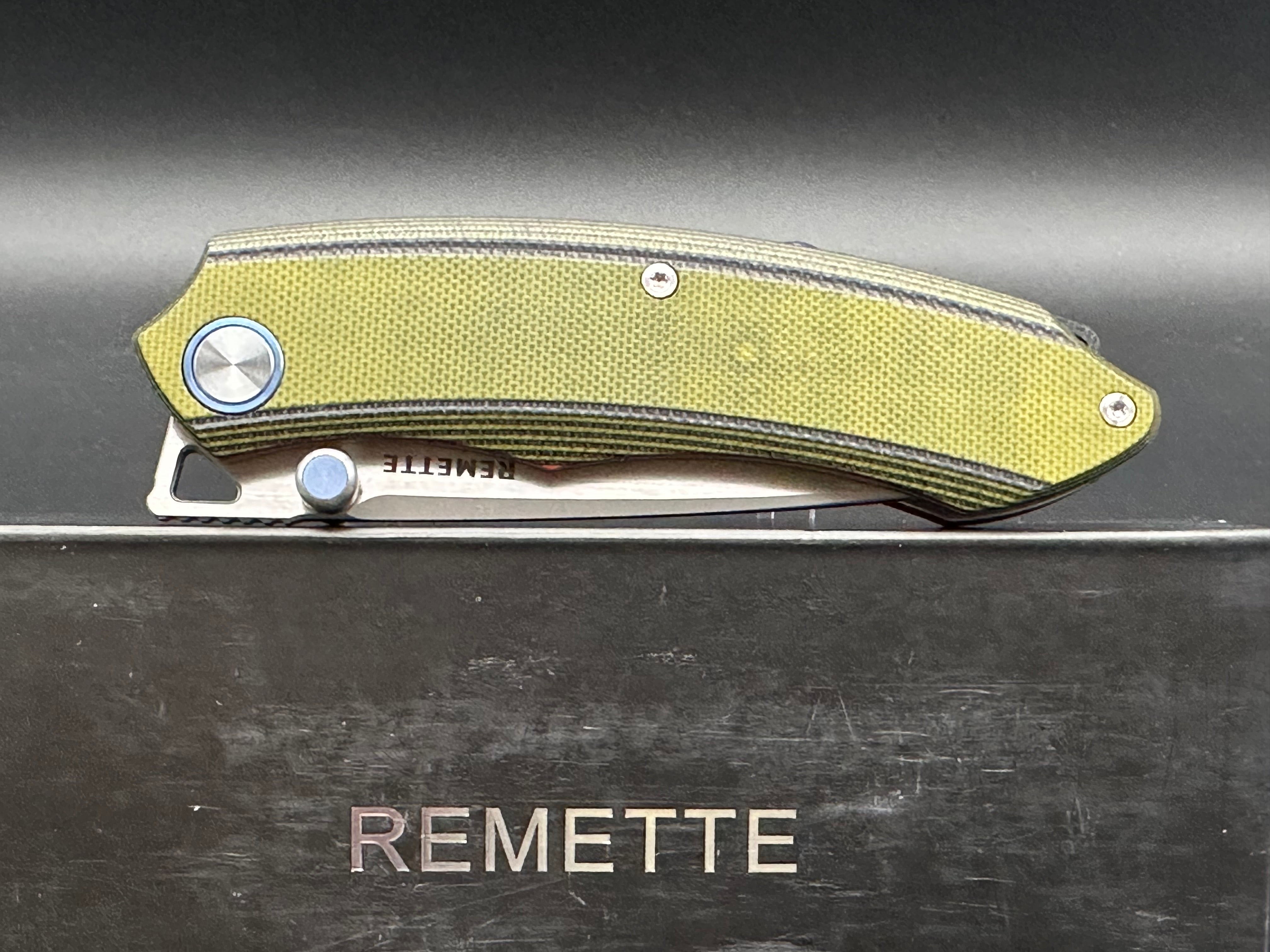 REMETTE Pocket Wild Species 14C28N Blade G10 Handle,Front Flipper