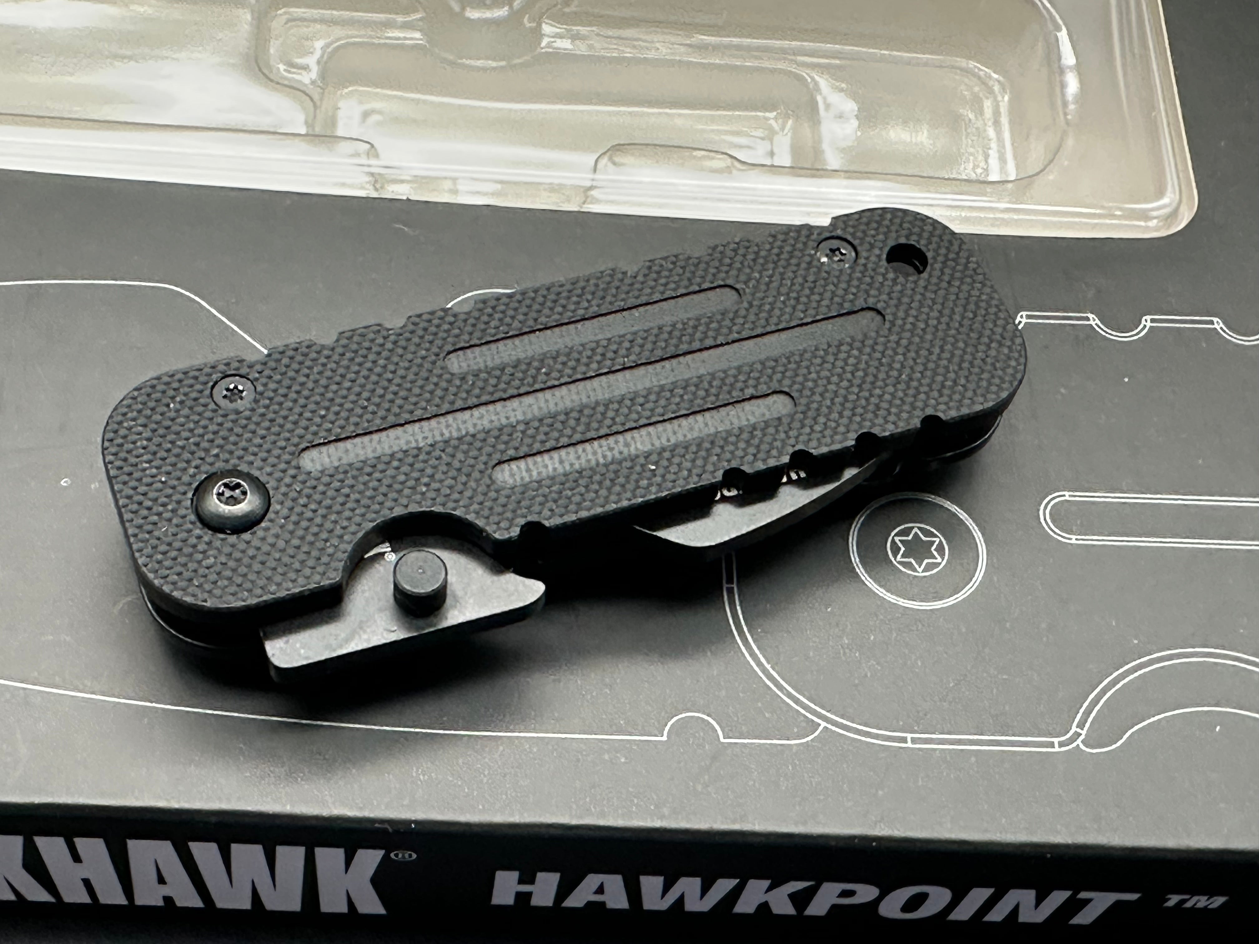 Blackhawk Hawkpoint Compact Frame Lock Knife Black G-10 (2.5" Black)