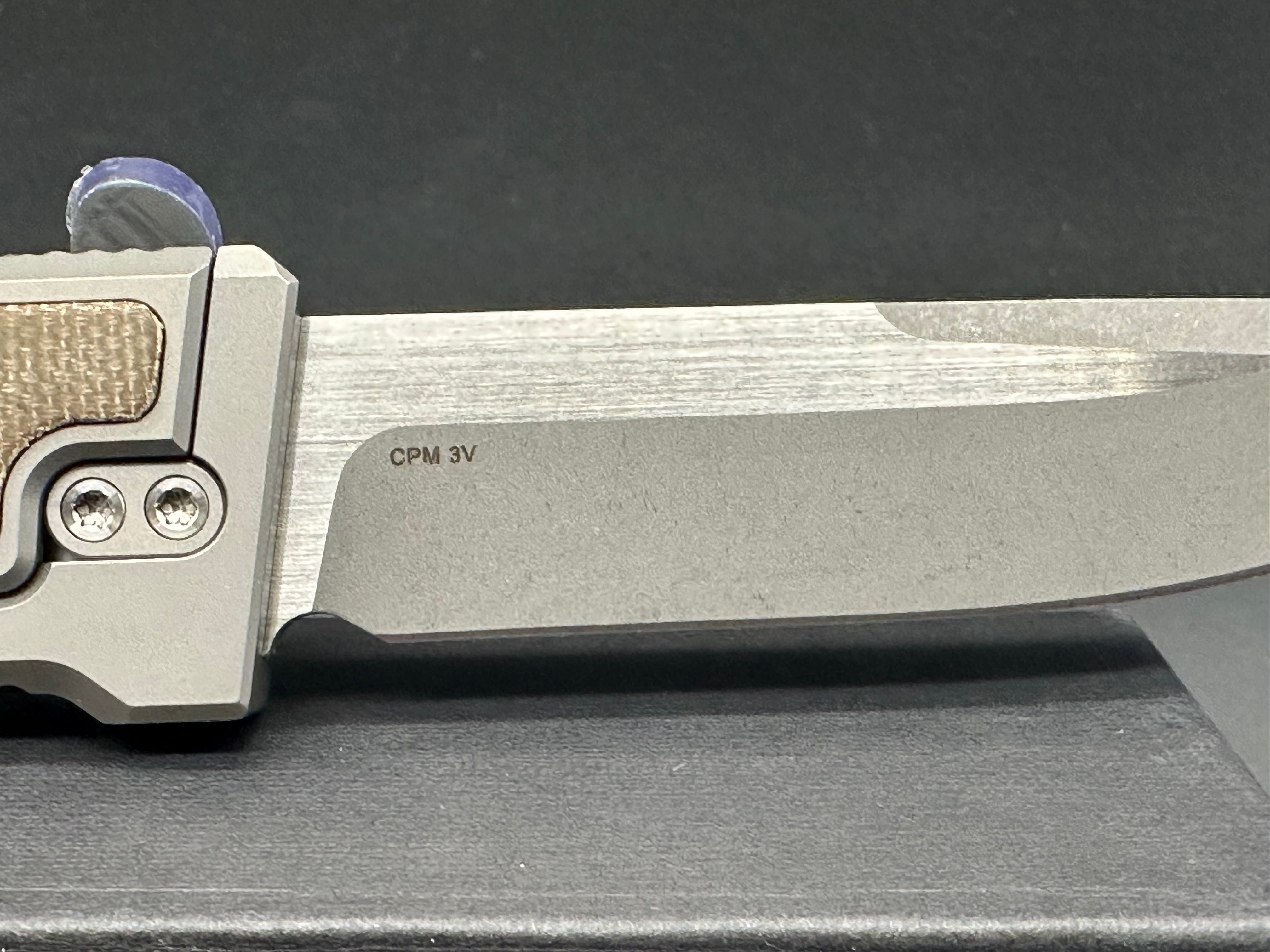 Reate Exo green micarta drop point